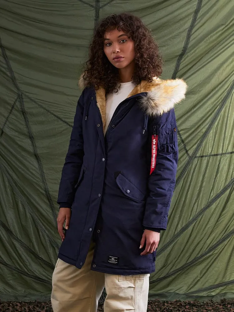Alpha Industries Elyse Gen II parcă damă albastră groasă
