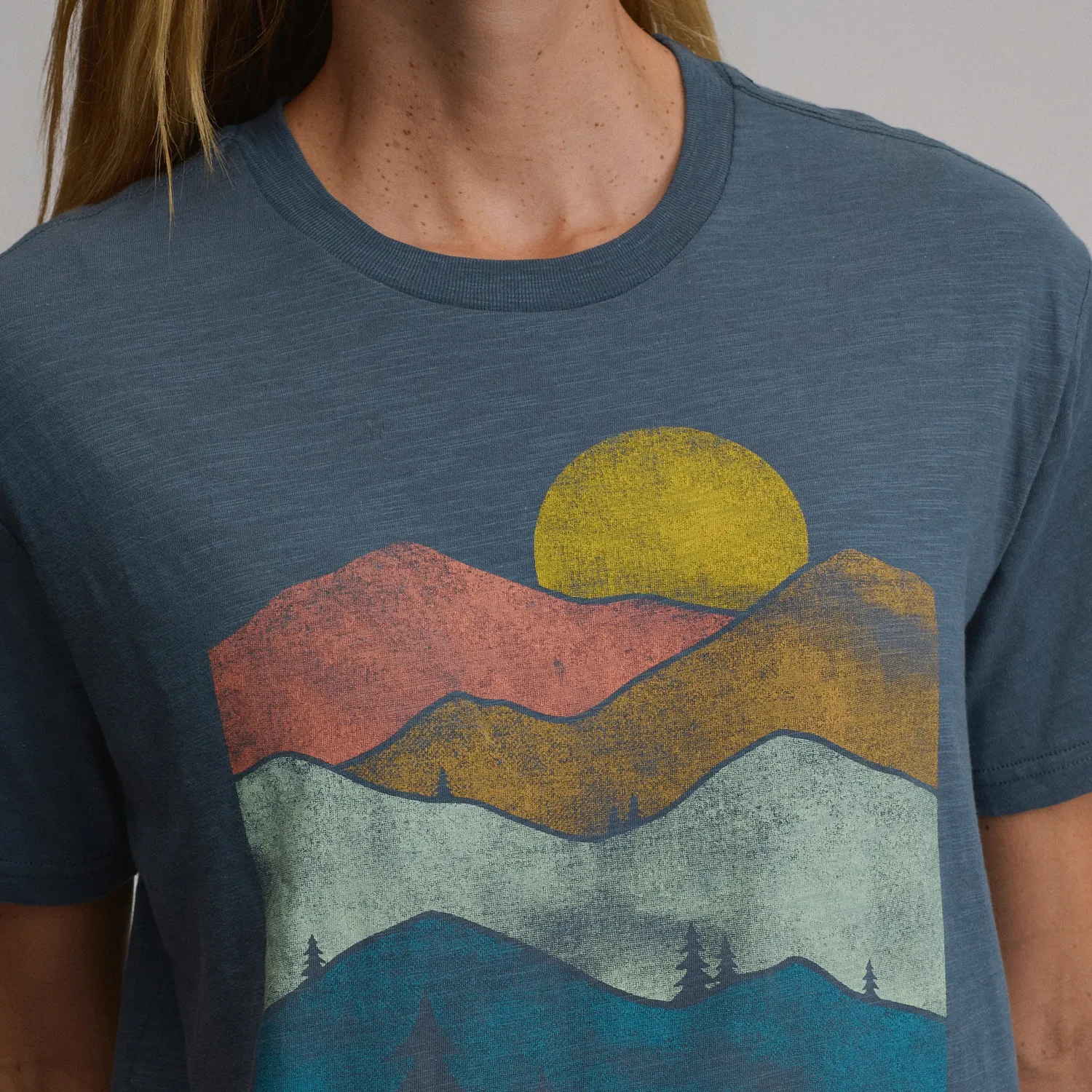 Eddie Bauer Boyfriend tricou dama Rain bumbac