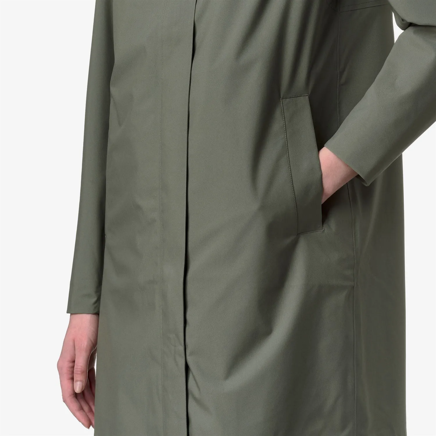 K-Way Dukesse Geaca 3/4 Dama Verde Lichen