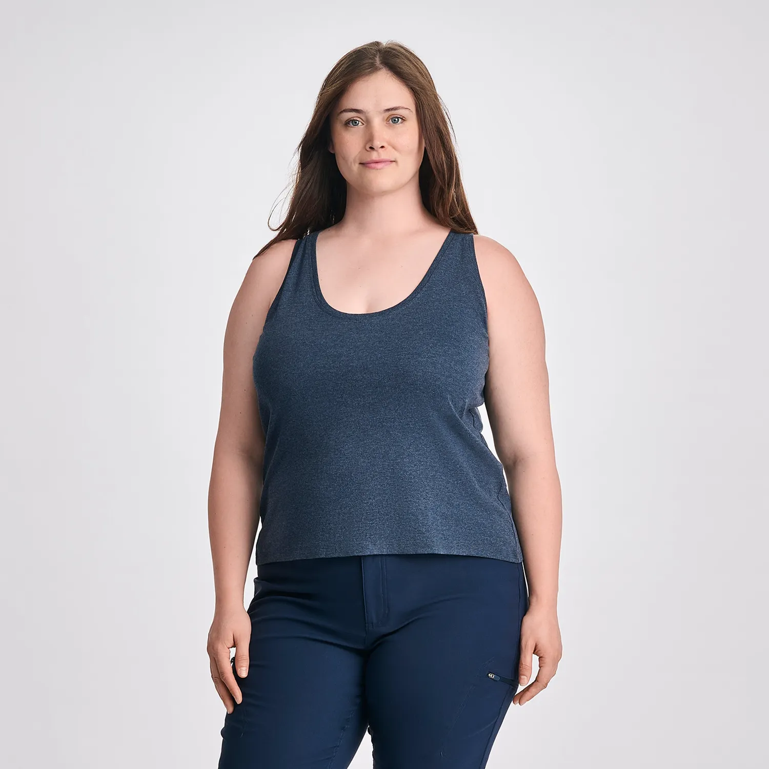 Eddie Bauer Everyday Scoop-Neck Tank maiou galben bumbac