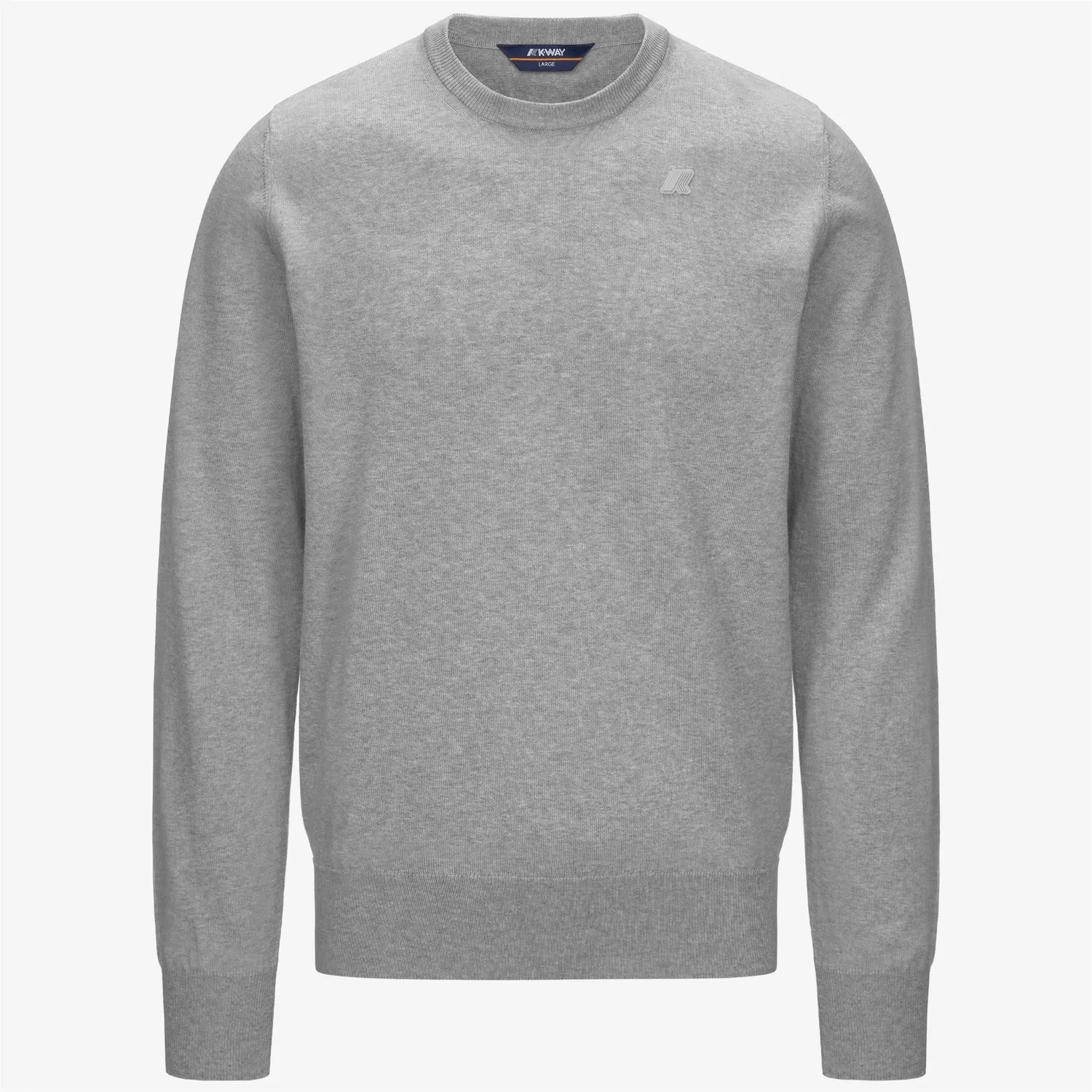 K-Way Sebastien Cotton pulover barbati Grey Mel bumbac