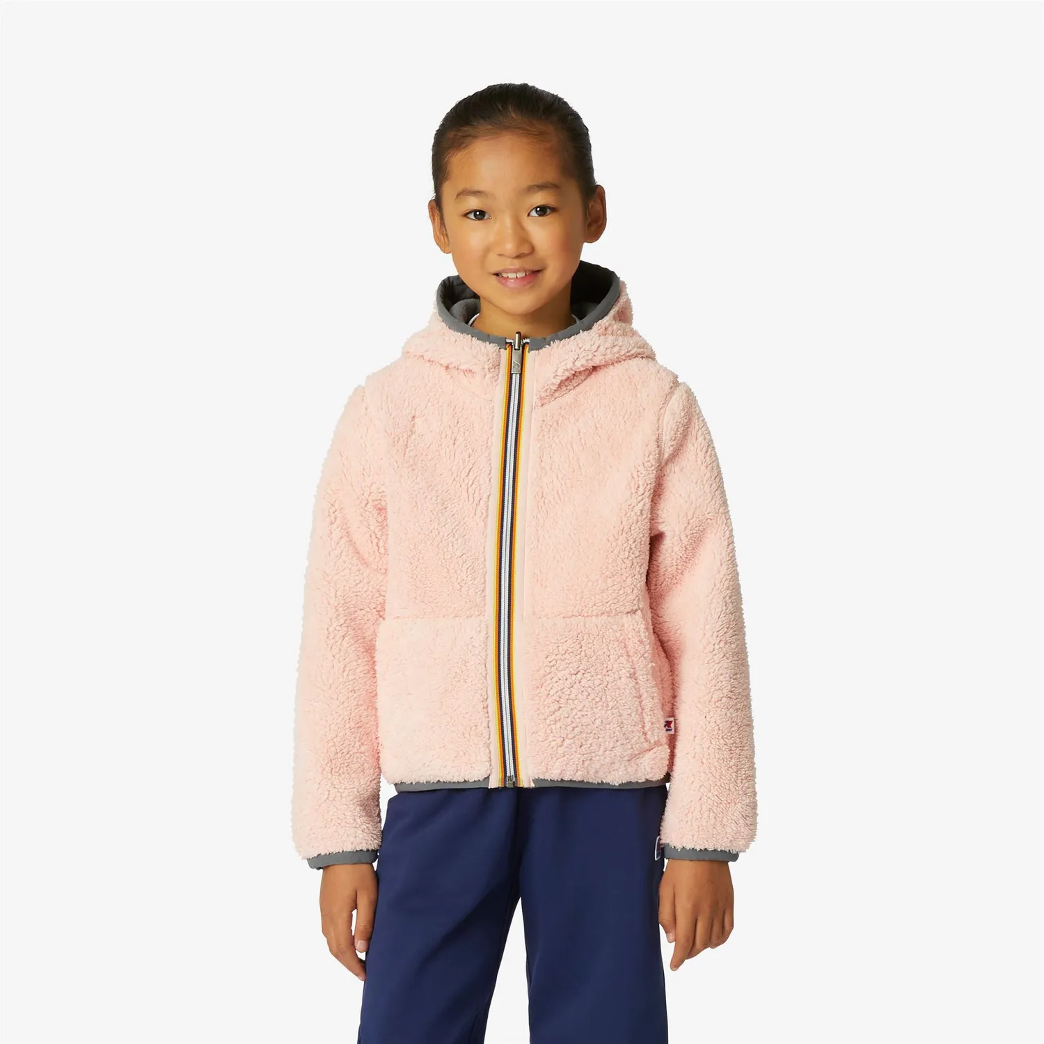 K-Way Lily Polar Double fleece fete gri-roz
