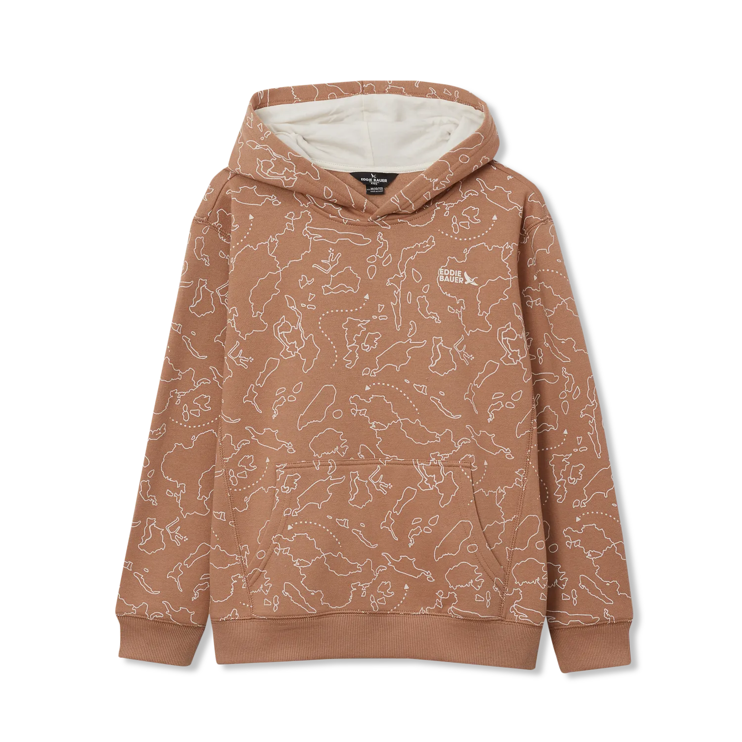 Eddie Bauer Camp Fleece hanorac baieti cu gluga bumbac
