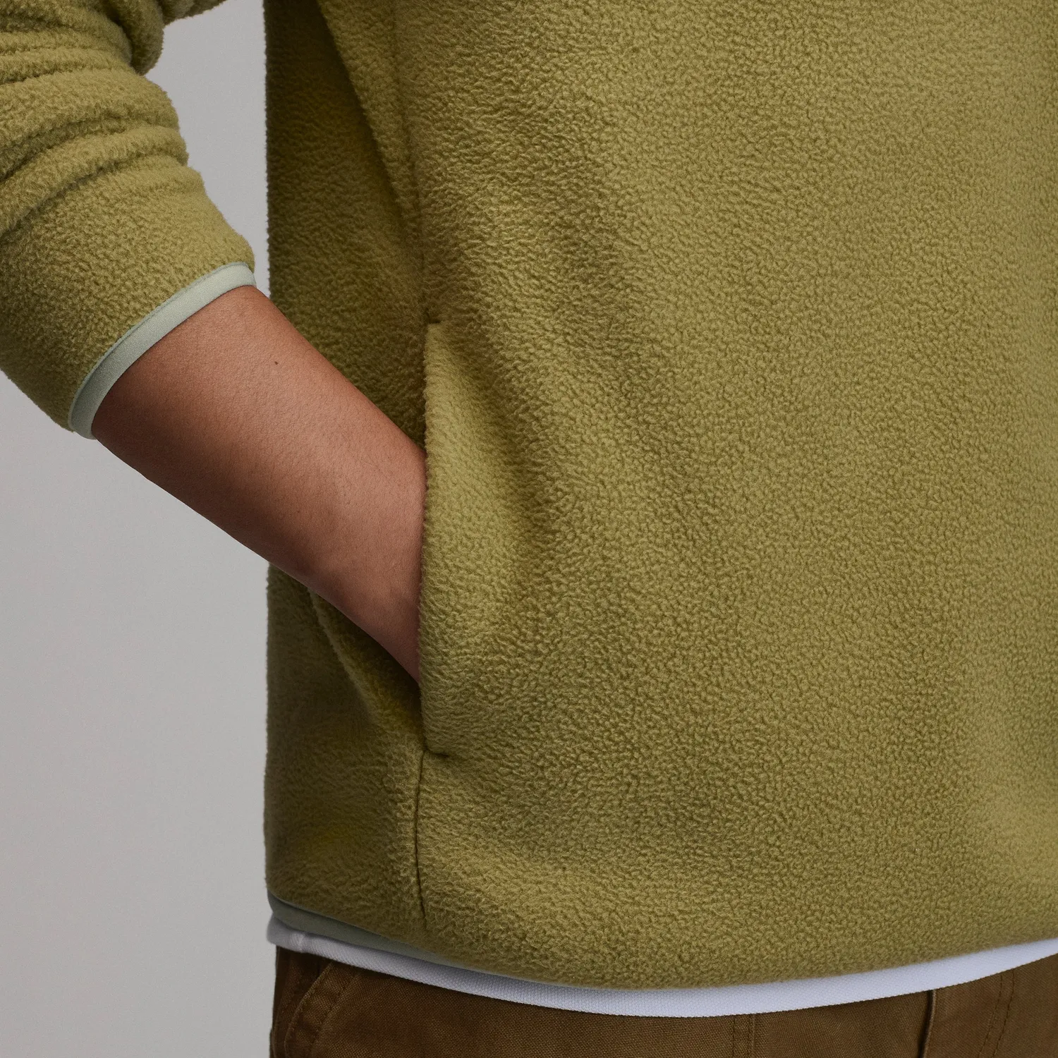 Eddie Bauer Authentic Outdoor polar barbati verde snap
