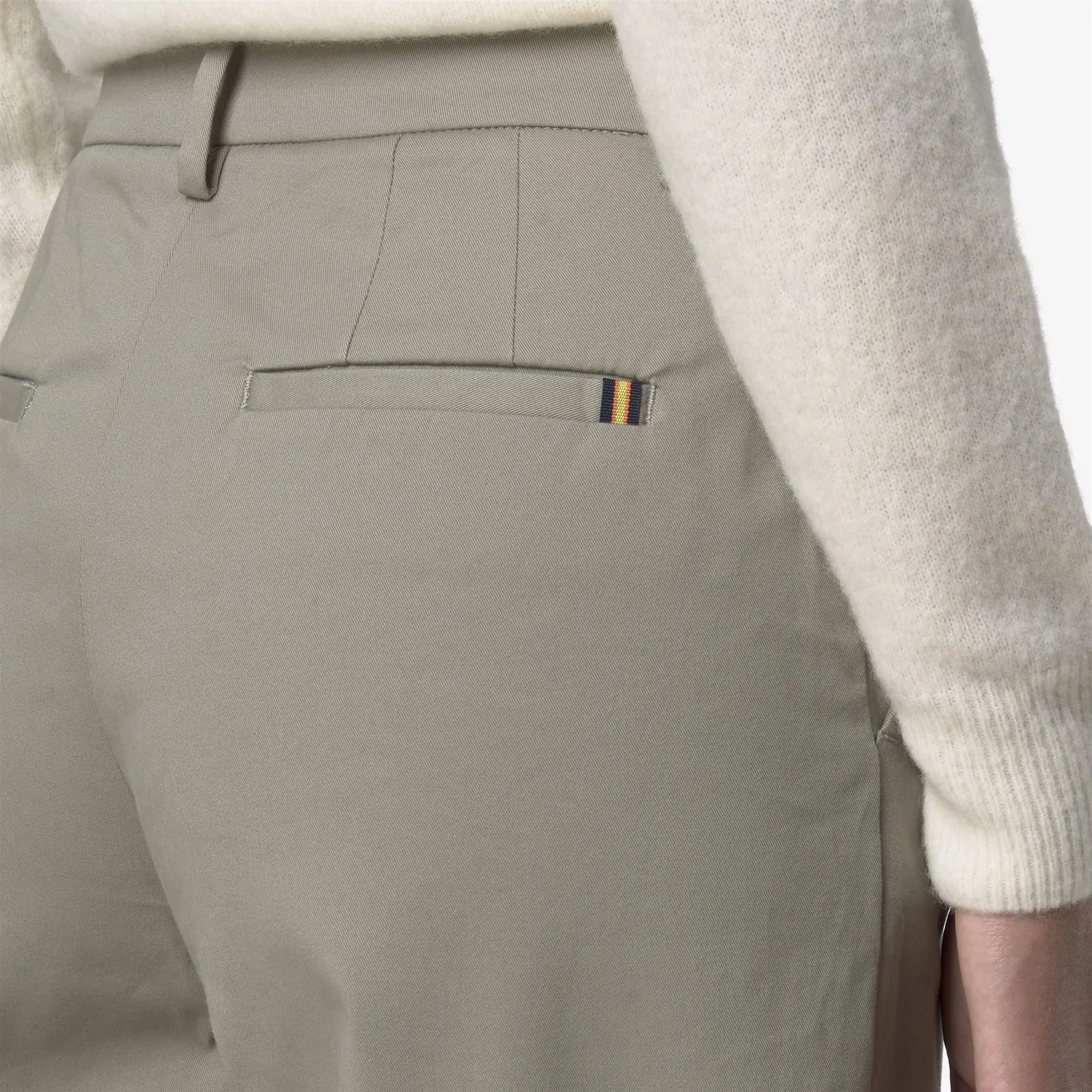 K-Way Tyanne pantaloni chino dama verde twill