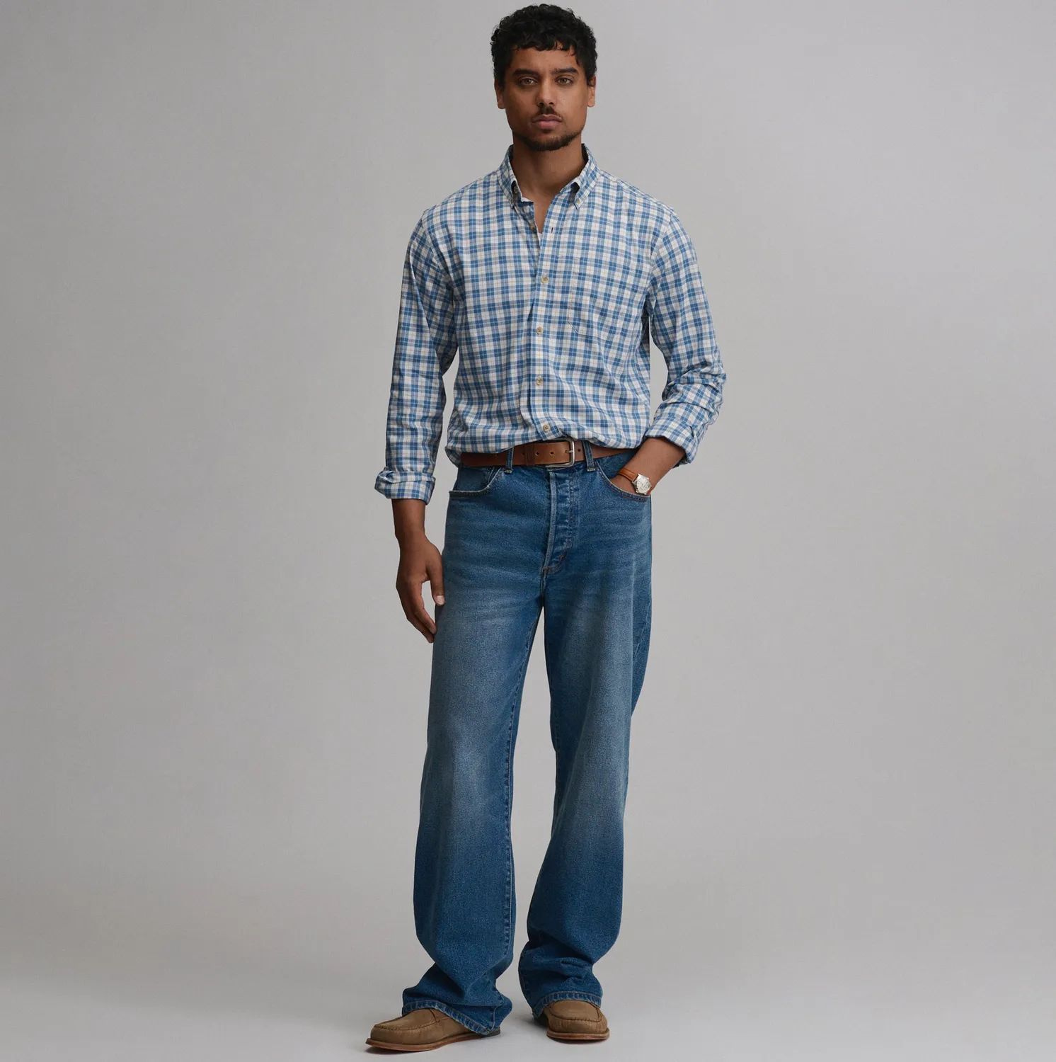Eddie Bauer Voyager Flex cămașă Navy M elastică