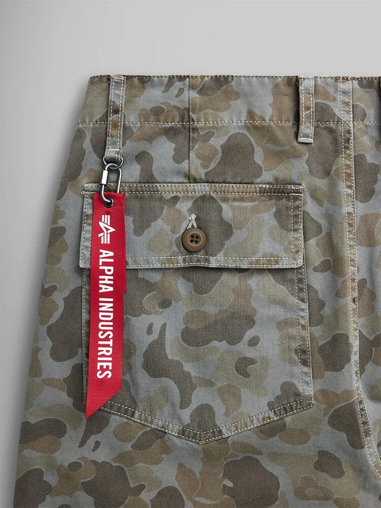 Alpha Industries Fatigue Battlewash pantaloni maro camo
