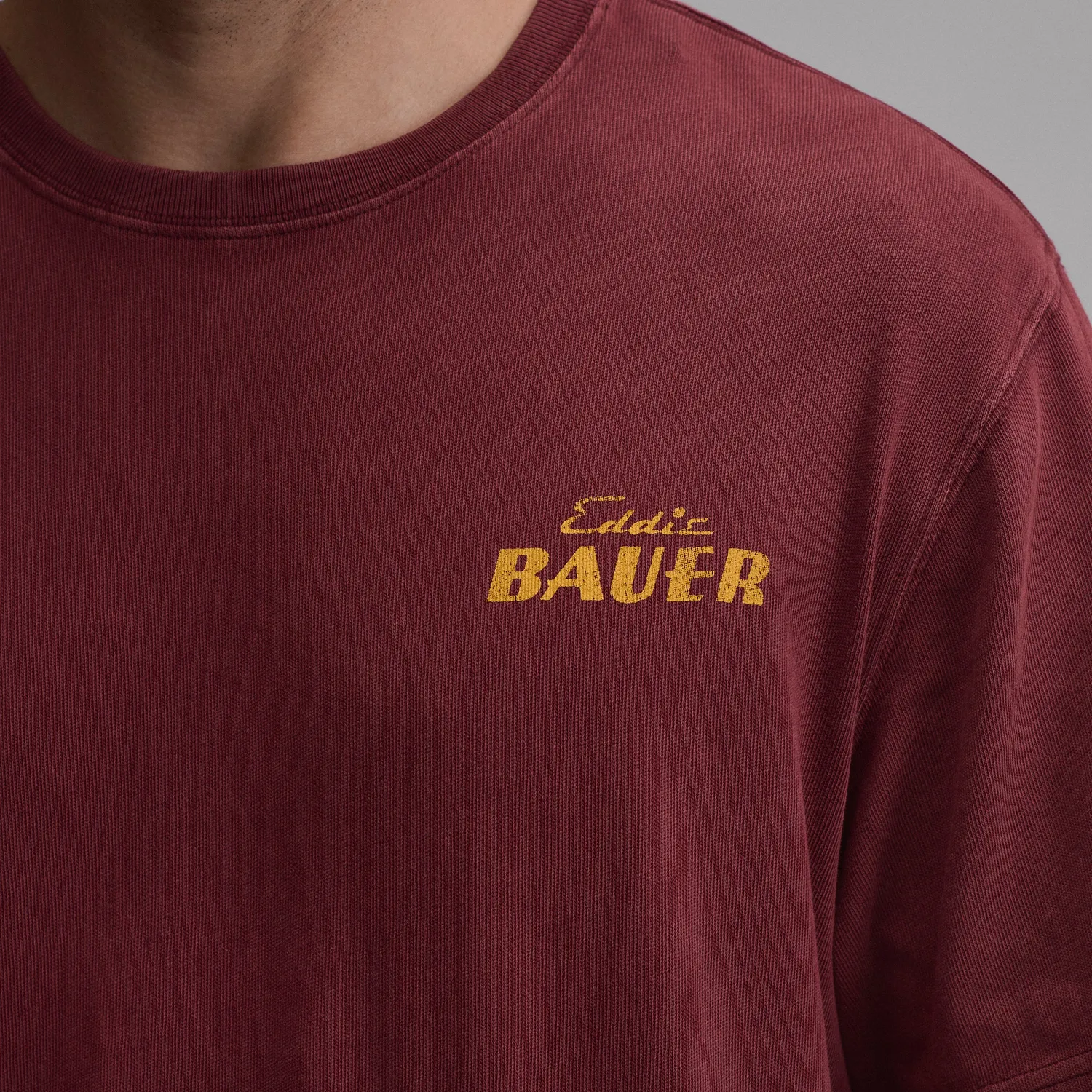 Eddie Bauer EB Sport Shop tricou barbati Dk Lava bumbac