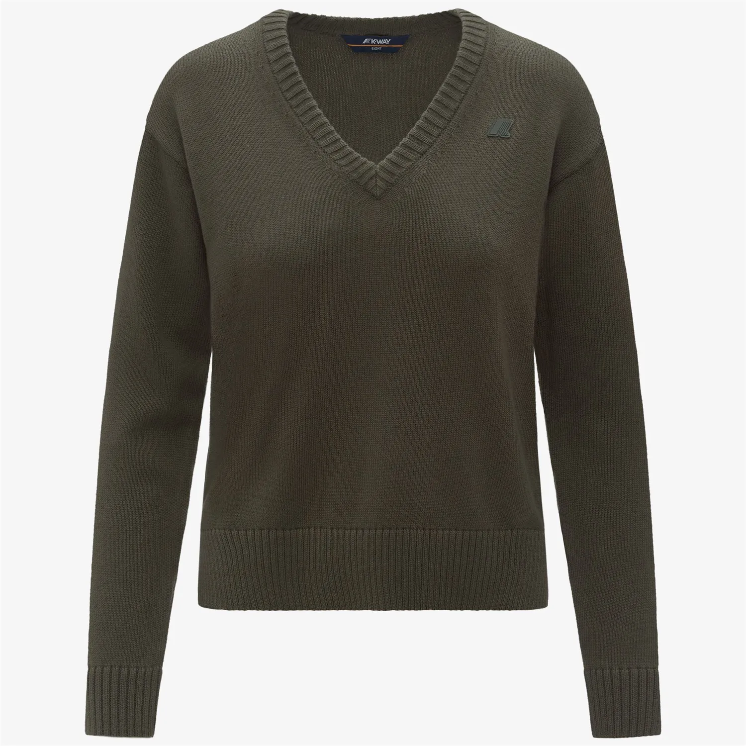 K-Way Adine Cotton Cashmere pulover verde damă