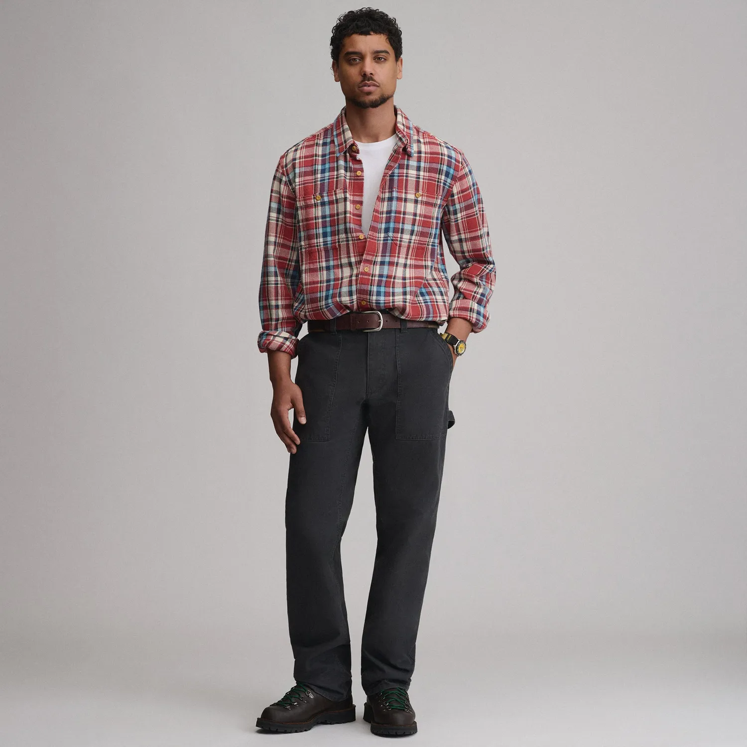Pantaloni Eddie Bauer Canvas Carpenter maro munca