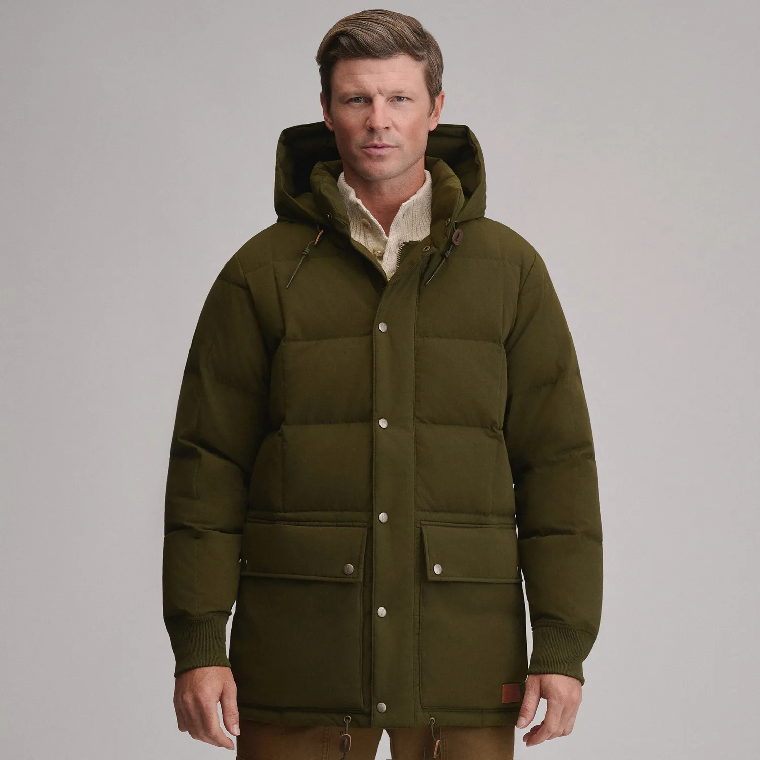 Eddie Bauer Kara Koram parka barbati cu puf Cayenne