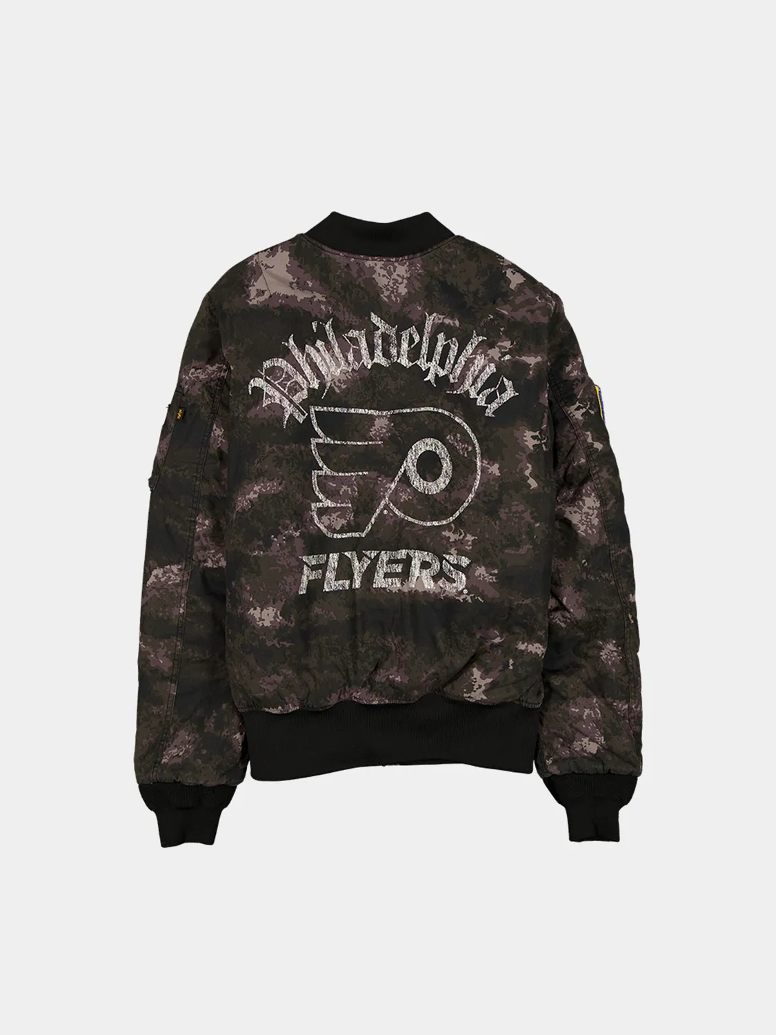 Alpha Industries MA-1 Flyers geacă bomber negru camo