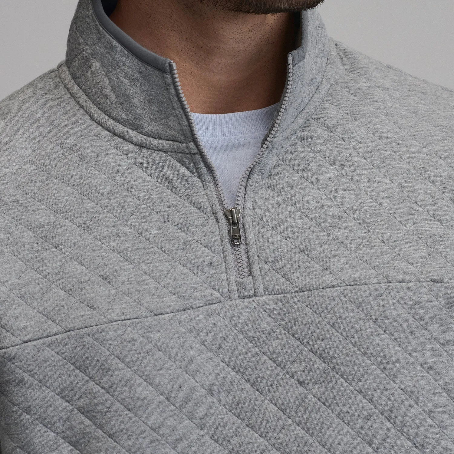 Eddie Bauer Quilted Pulover Barbati Quarter-Zip Negru
