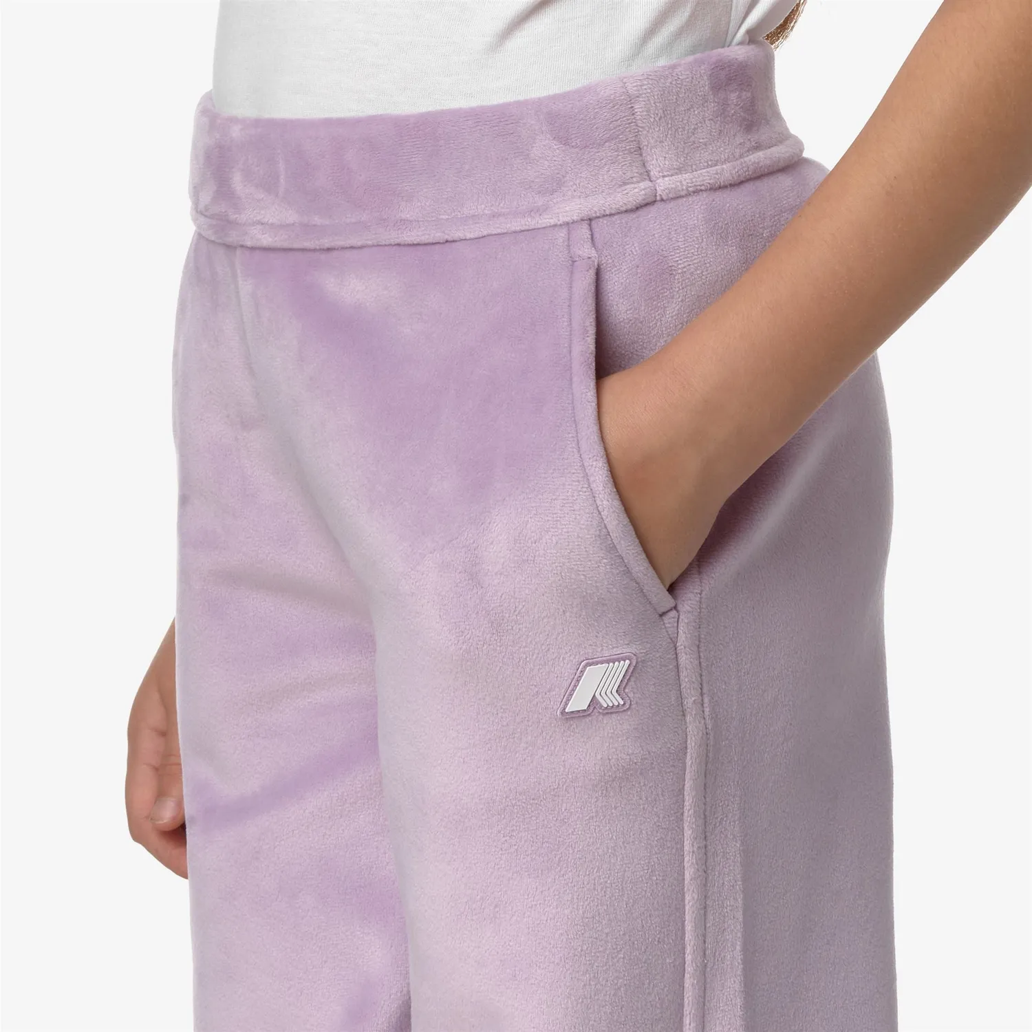 K-Way P. Jenny Velour Polar pantaloni lila evazați