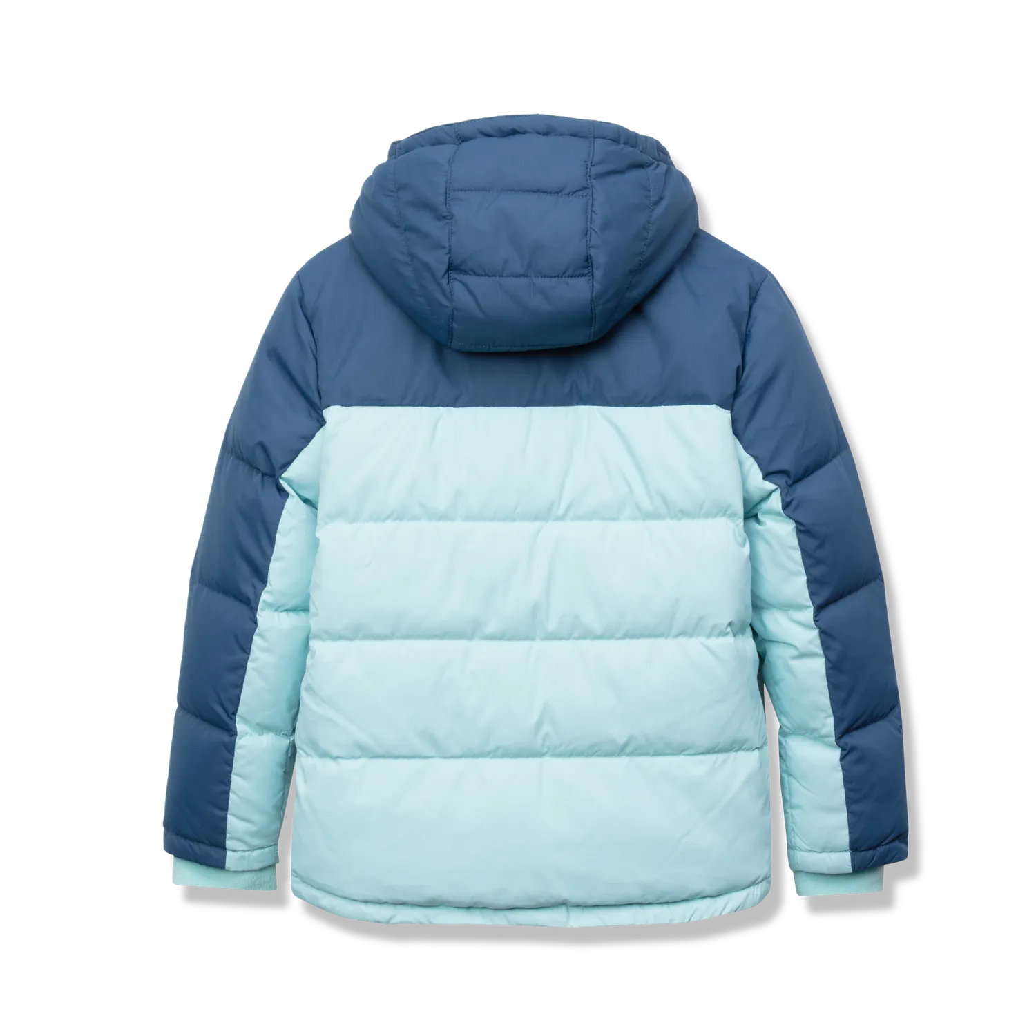 Eddie Bauer Classic Down jacheta fete Canal Blue cu gluga