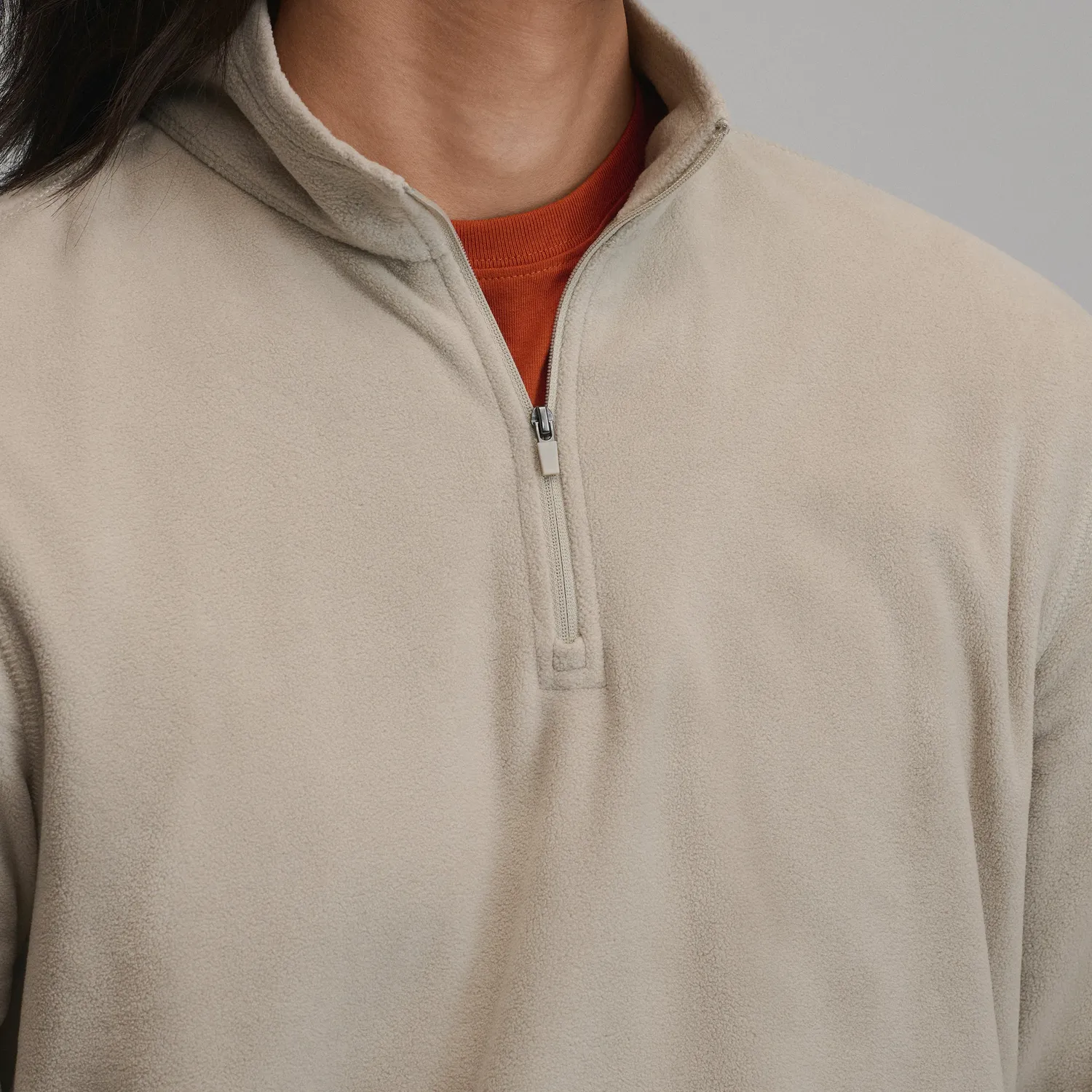 Eddie Bauer Quest 1/4-Zip bluză polar bărbați neagră