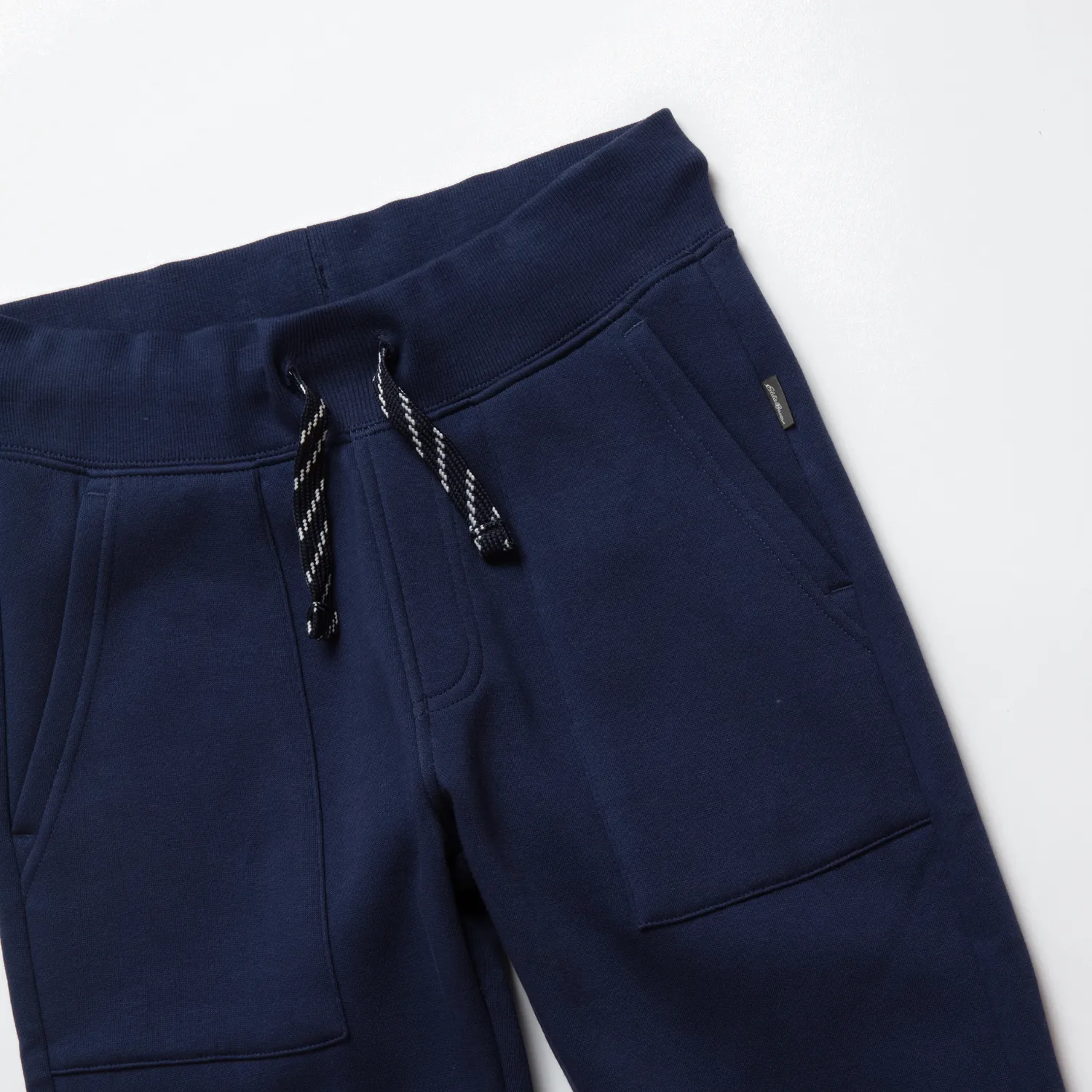 Eddie Bauer Camp Fleece pantaloni jogger baieti BLACK bumbac