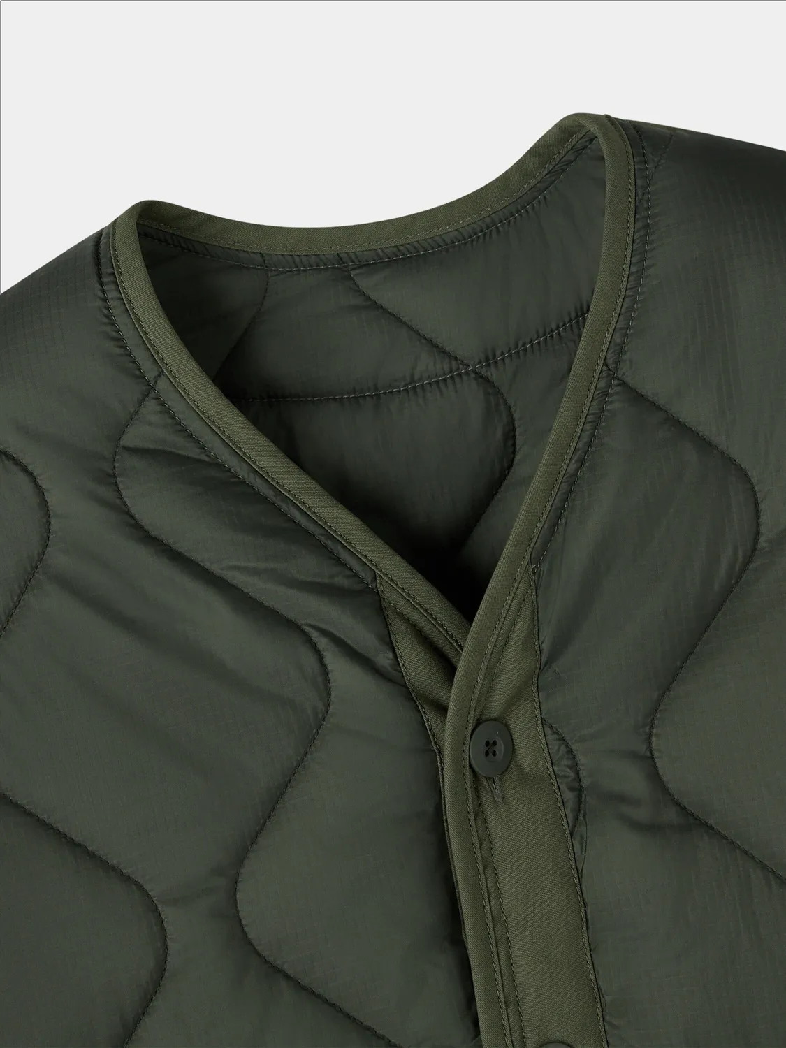 OVO x Alpha Industries ALS/92 geaca matlasata verde relaxata