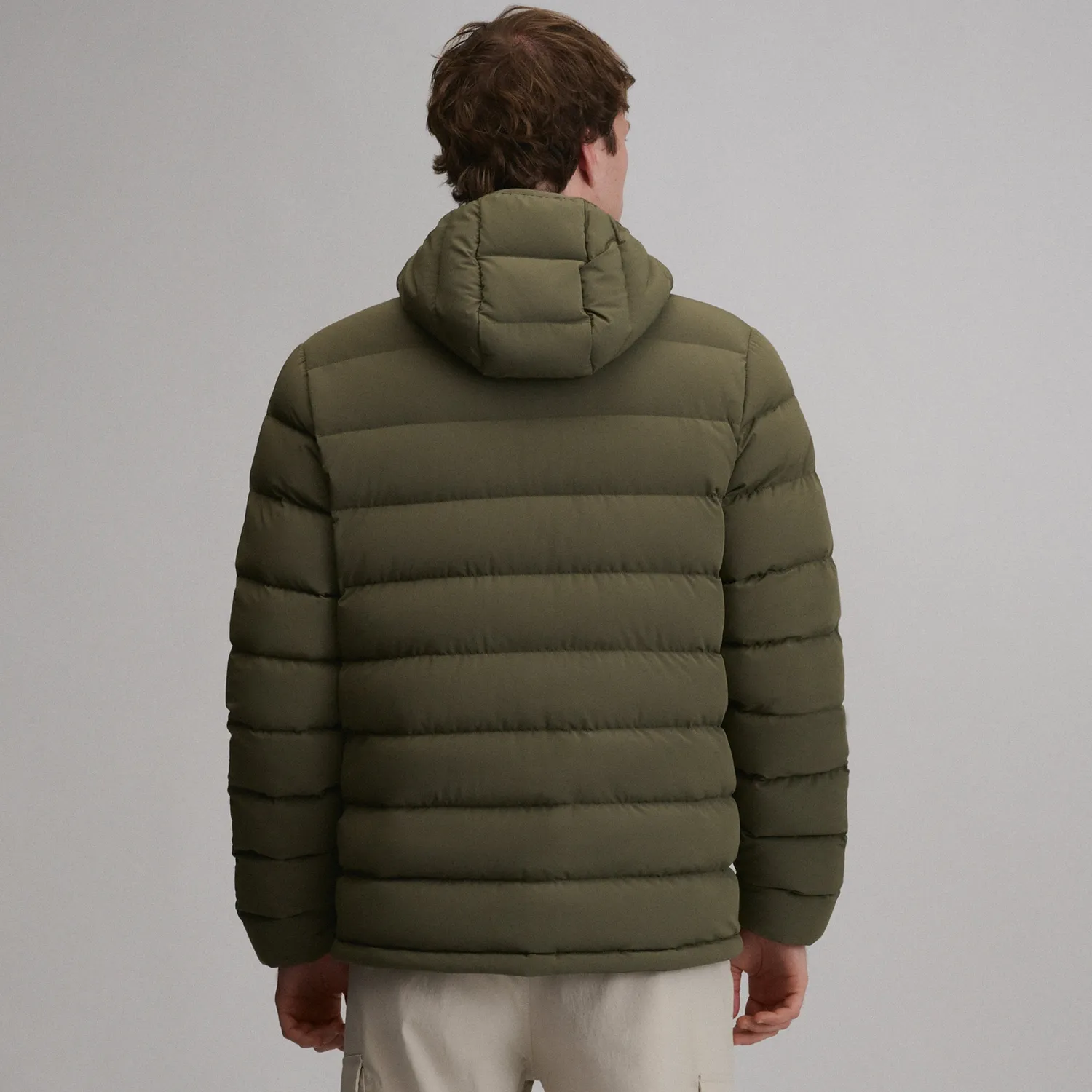 Eddie Bauer EB Stretch geaca barbati negru puf 650