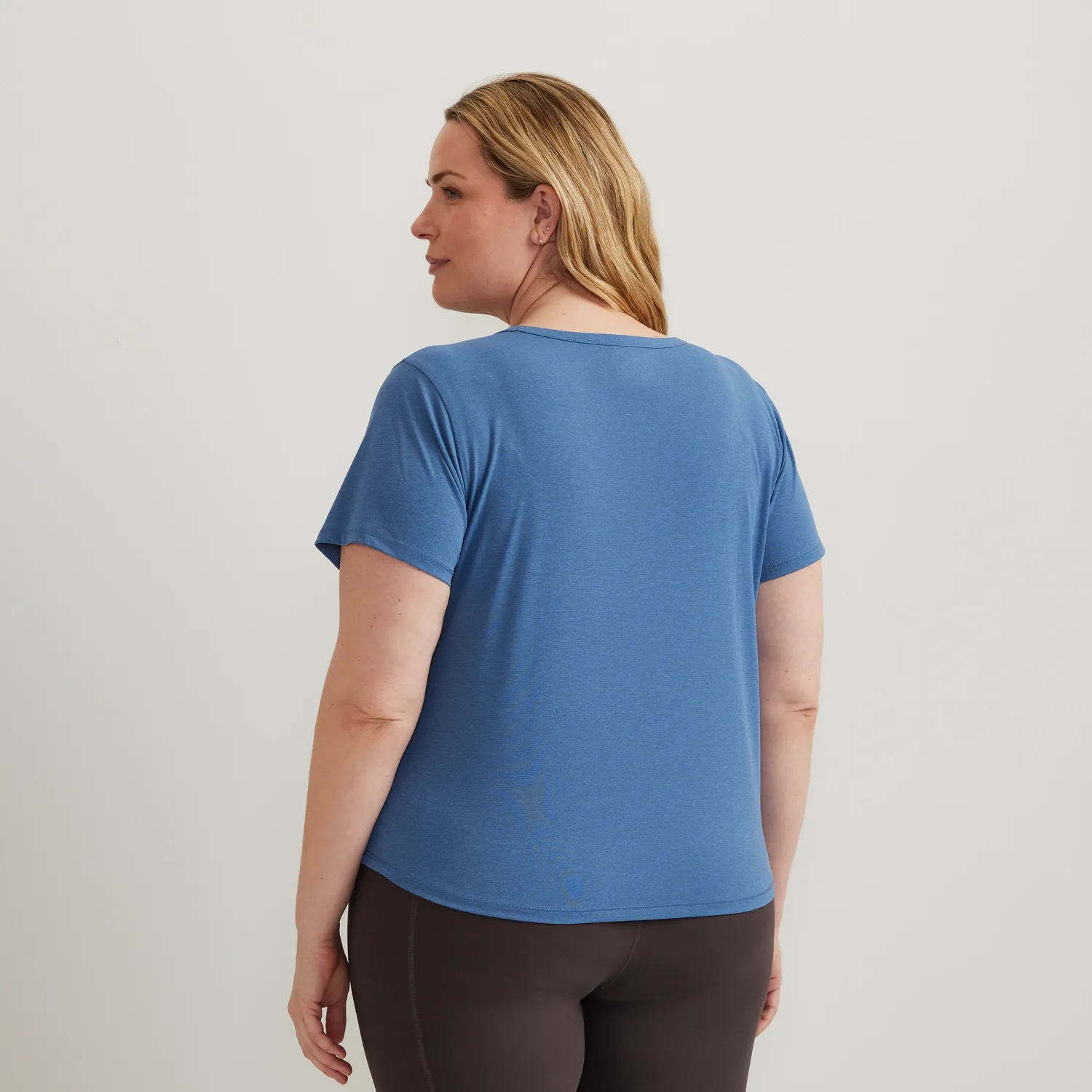 Eddie Bauer Trek Light Hike tricou dama Tile Blue respirabil