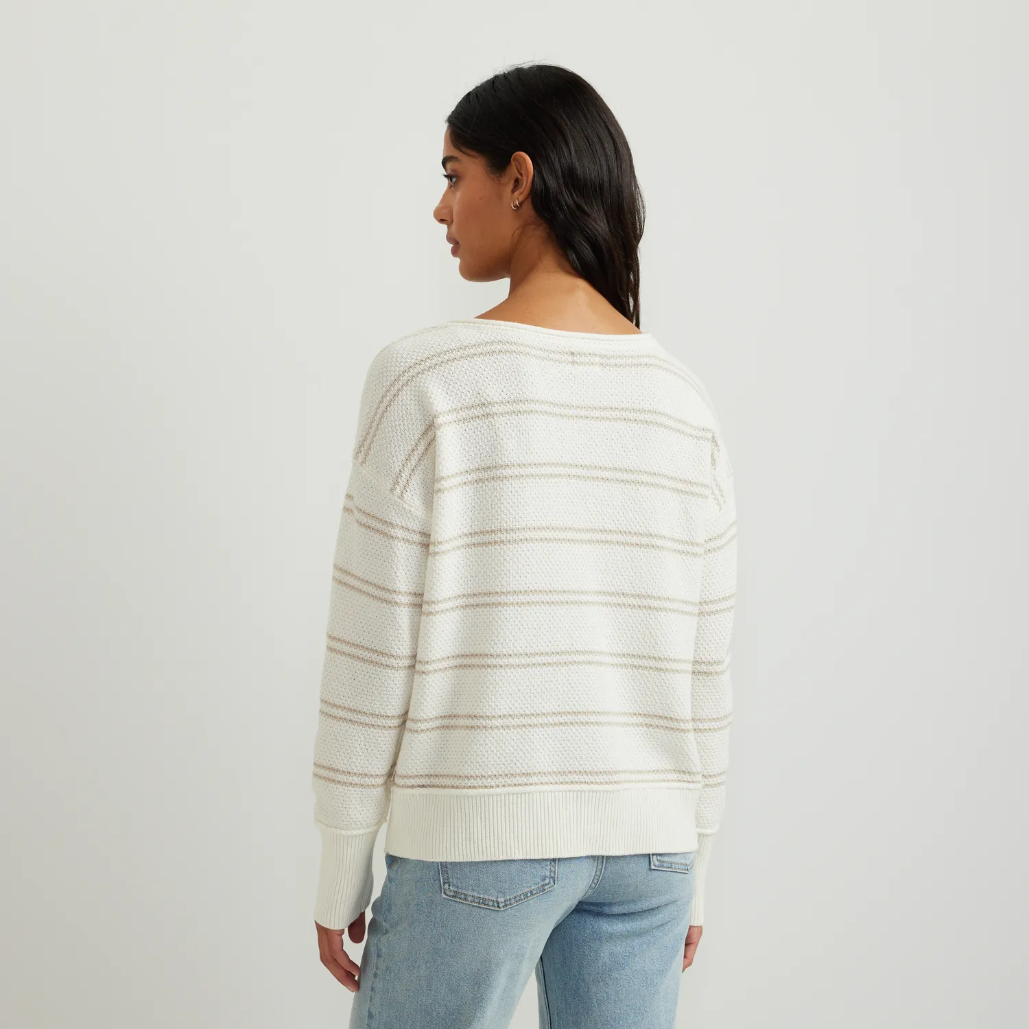Eddie Bauer V-Neck Sweater pulover dama dungi bumbac