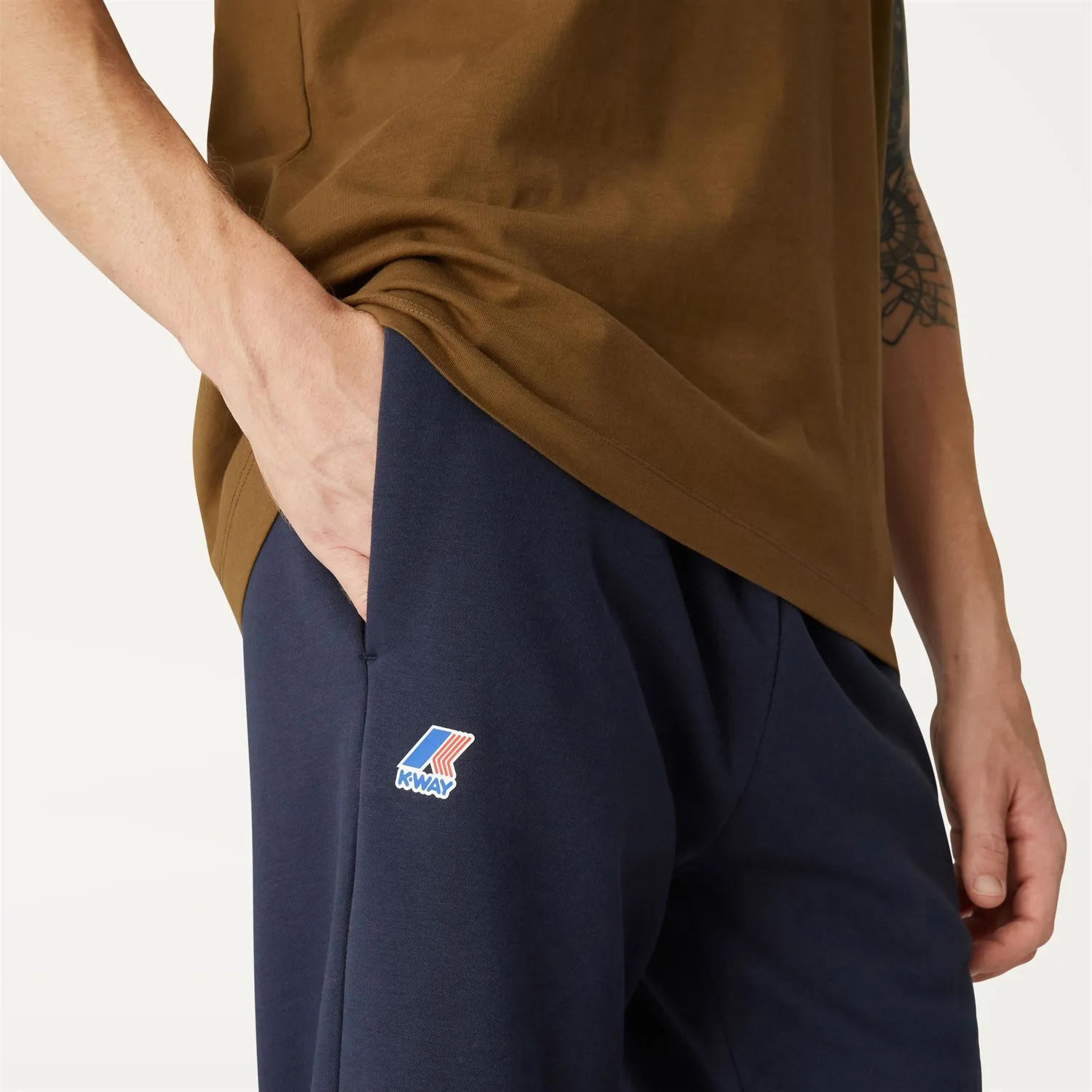 K-Way Le Vrai Bishop pantaloni sport unisex albastru