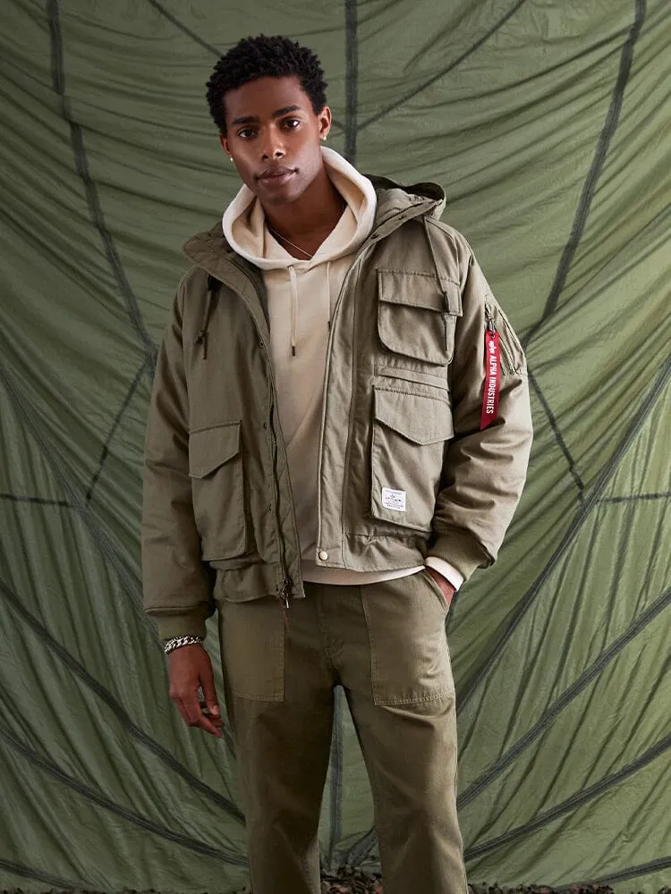Alpha Industries MA-1 Hunting Mod geacă verde călduroasă