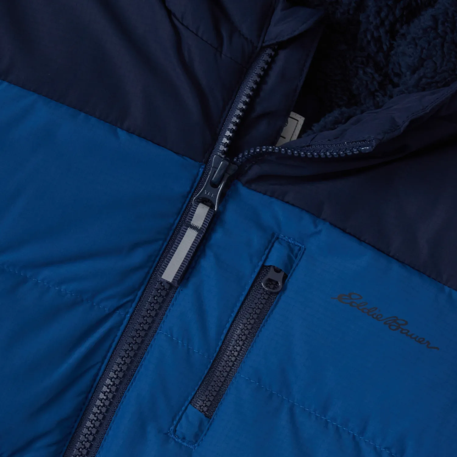 Eddie Bauer Classic Down geaca baieti neagra calduroasa