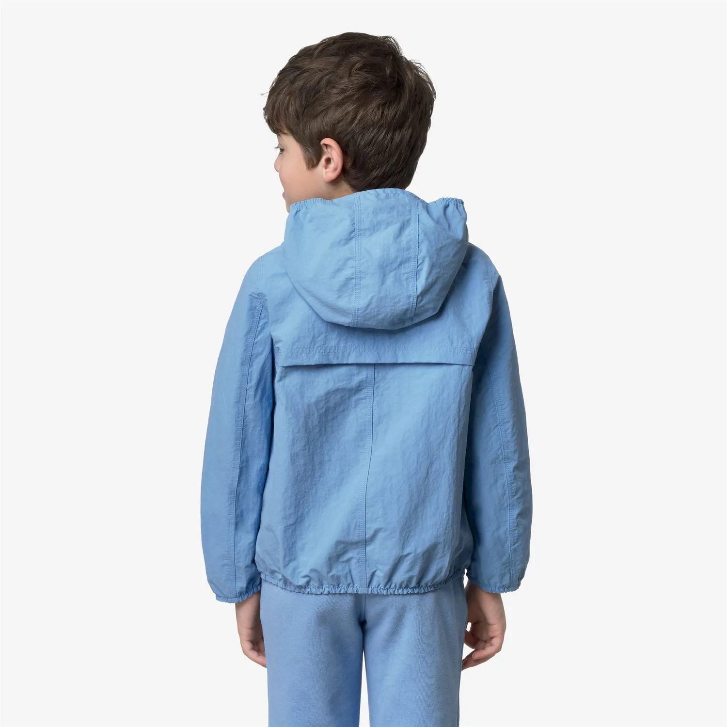K-Way Jake Cotton Double geacă băiat bleu reversibilă