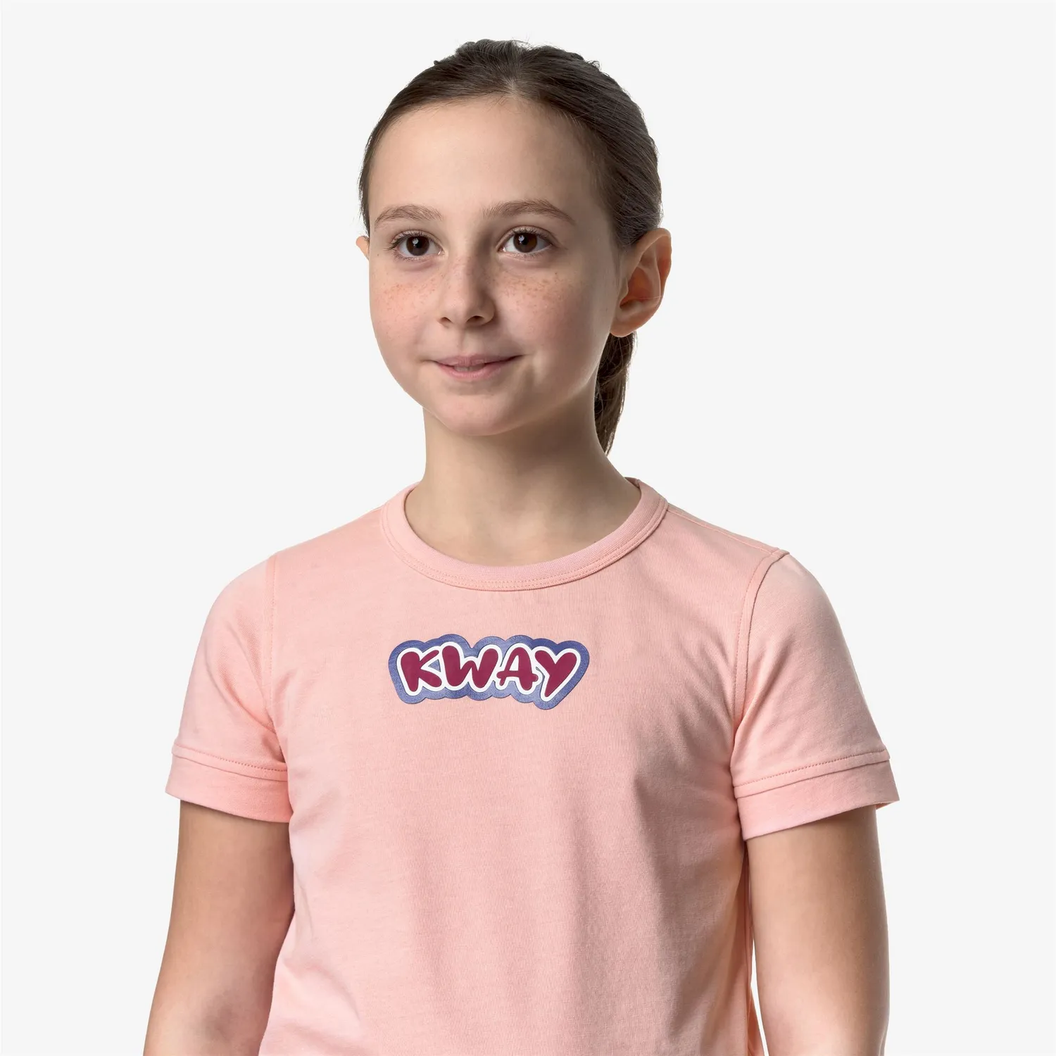 K-Way Emel Graphic tricou fete roz bumbac 100%