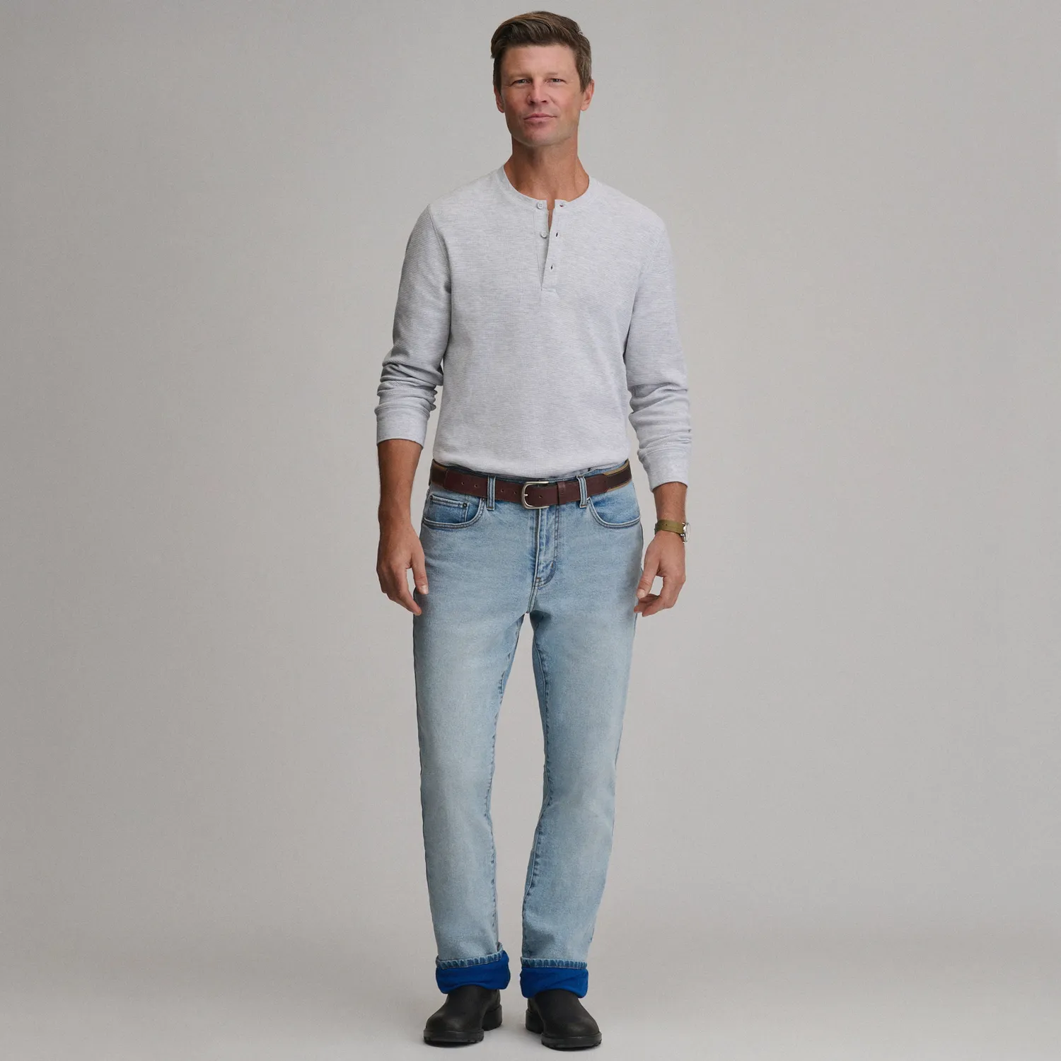 Eddie Bauer Eddie's Flex blugi termici bleumarin drepti