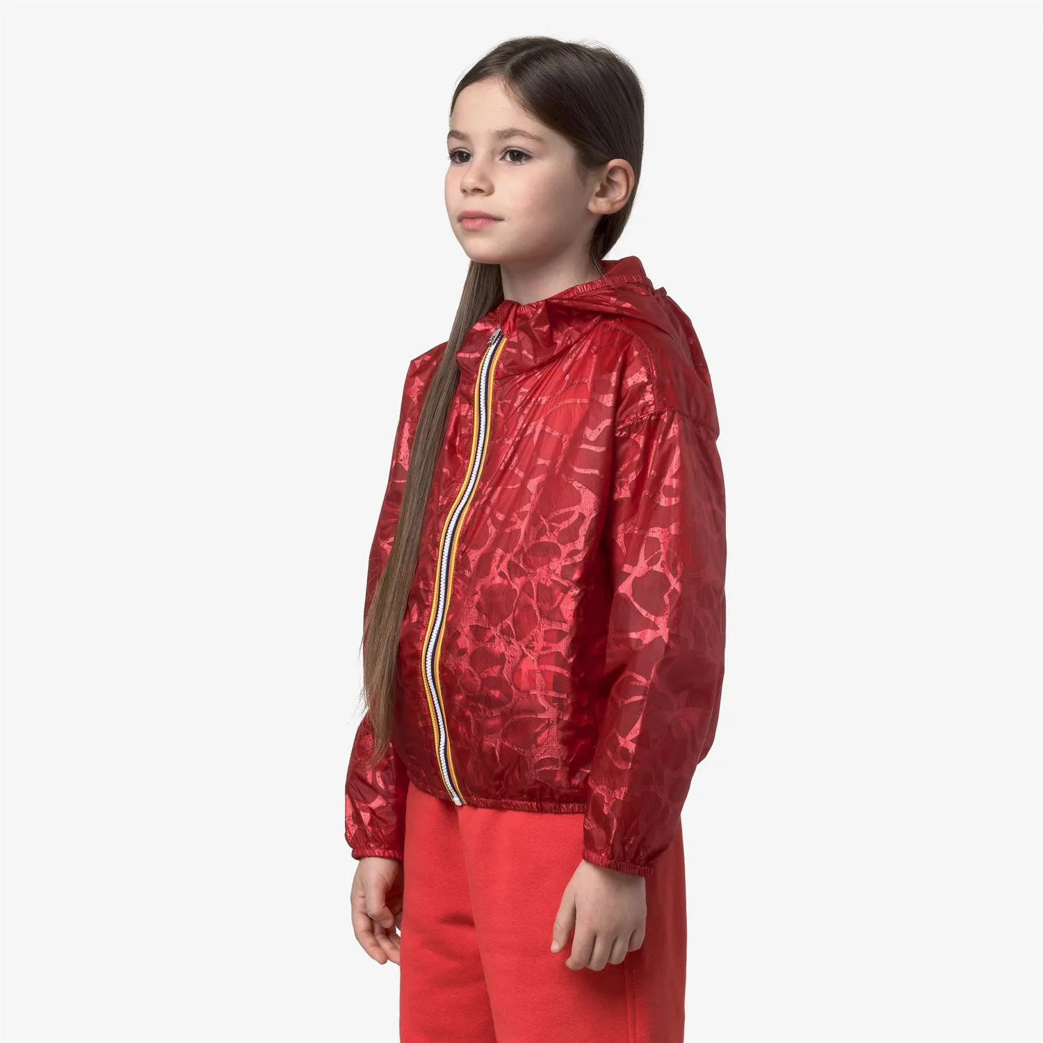 K-Way Laurette Super Light Lami Double geacă roșie fete reversibilă