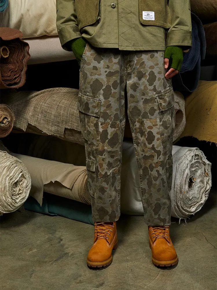 Alpha Industries ACU pantaloni cargo maro camo