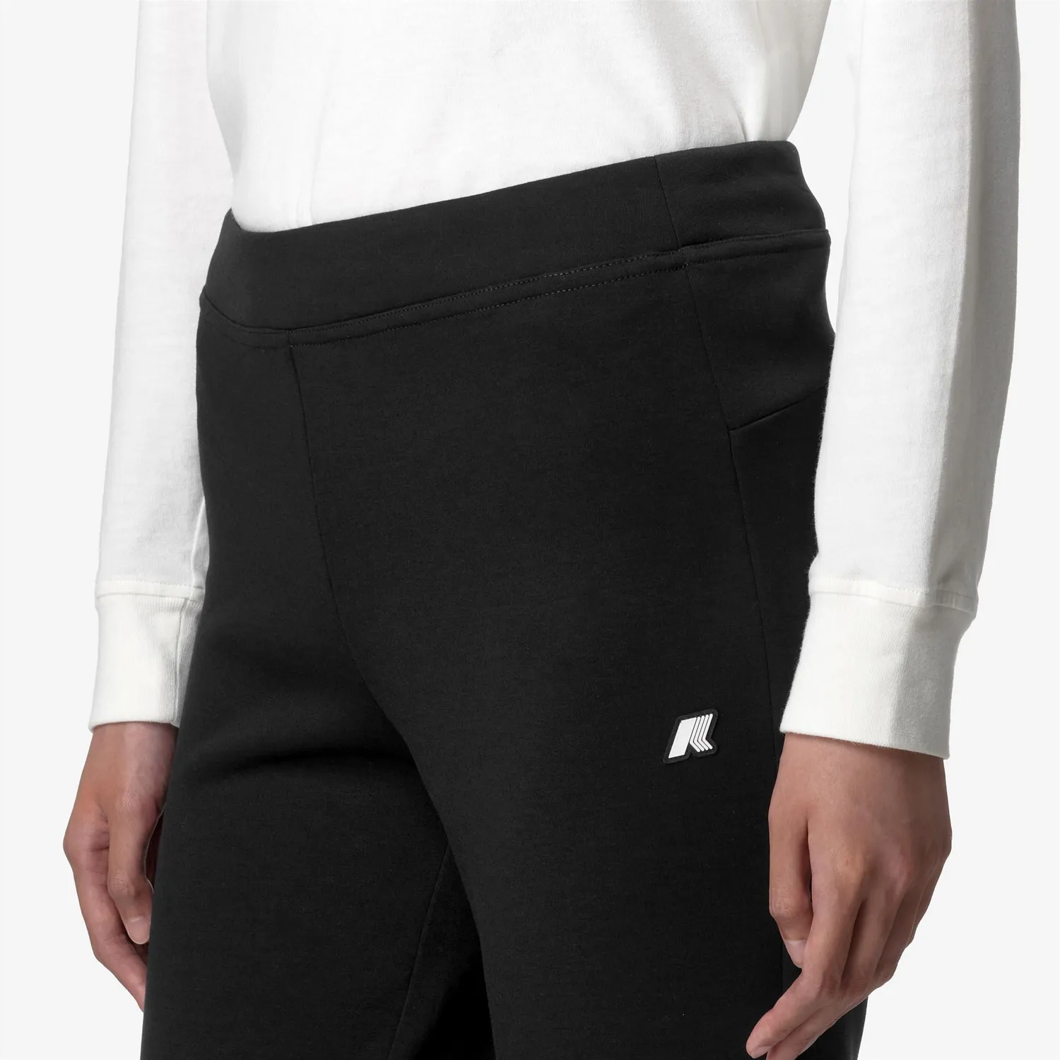 K-Way Jenny Light Spacer pantaloni negri dama