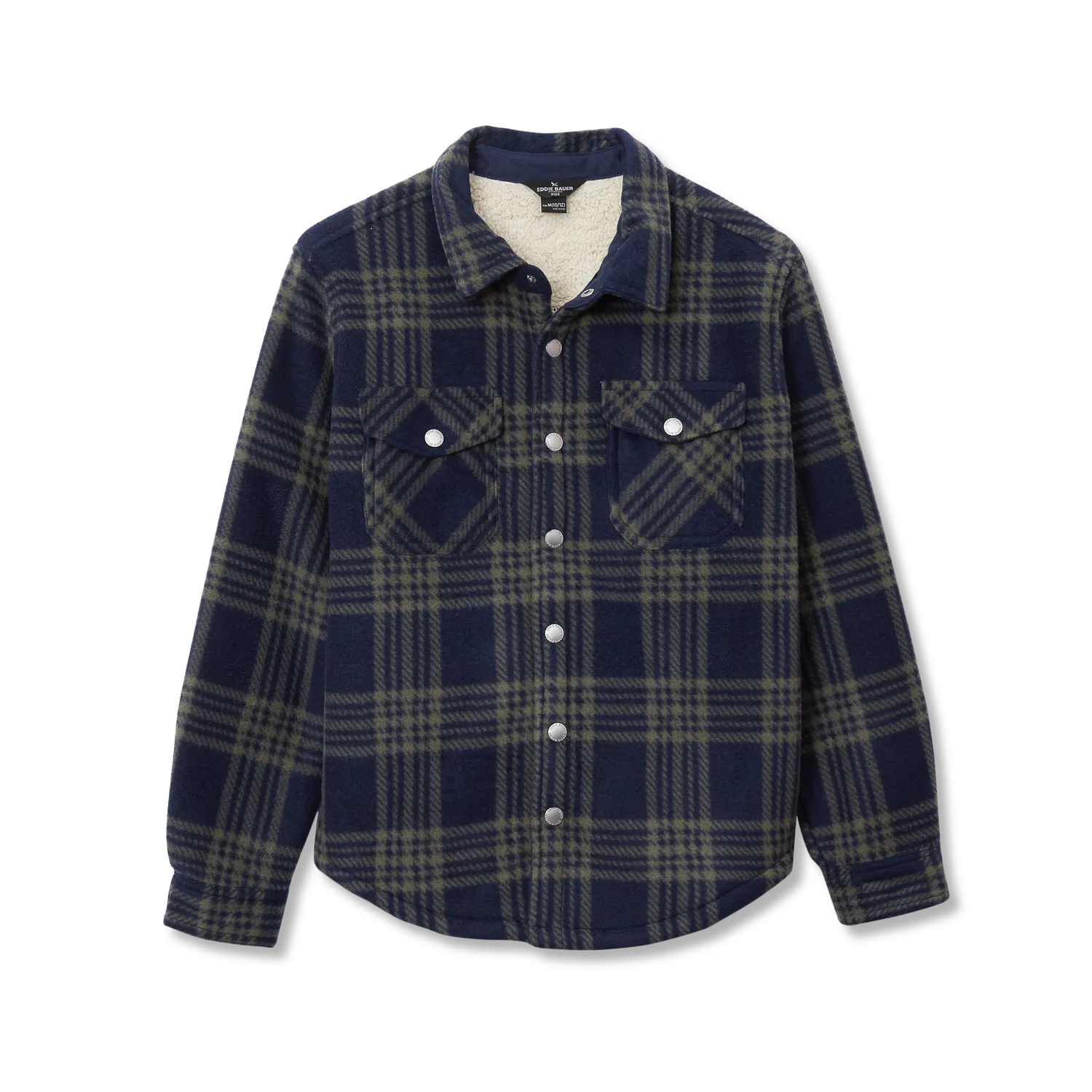 Eddie Bauer Shacket băieți bleumarin cu blană