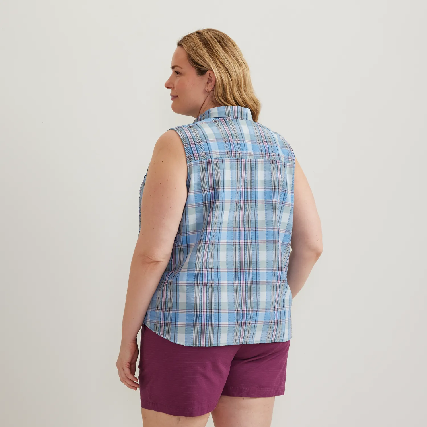 Eddie Bauer Mountain 3.0 Sleeveless Shirt bluza dama imprimeu