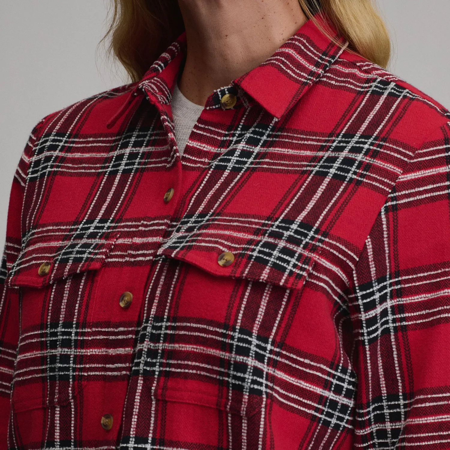 Eddie Bauer Heritage Soft Classic Novelty Flannel camasa Cardinal