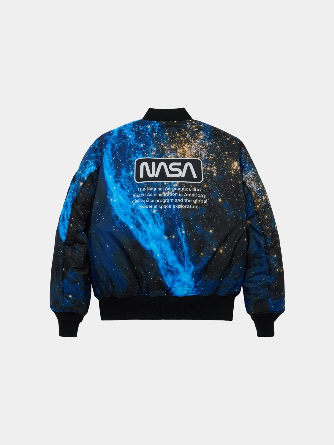Alpha Industries NASA Galaxy MA-1 bomber portocaliu