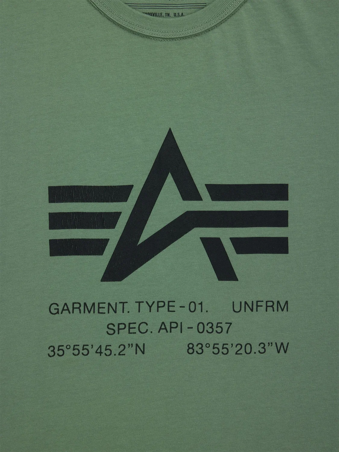 Alpha Industries Coordinates tricou negru bumbac