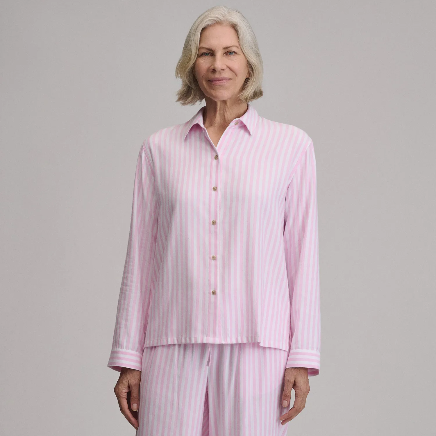 Eddie Bauer Sleep camasa noapte Orchid bumbac