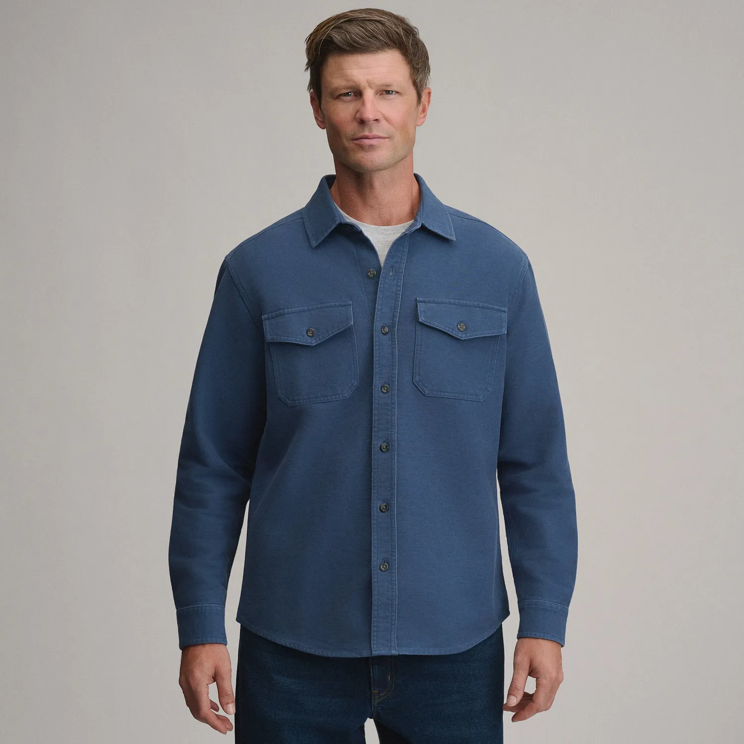 Eddie Bauer Chamois cămașă Deep Olive flanel groasă