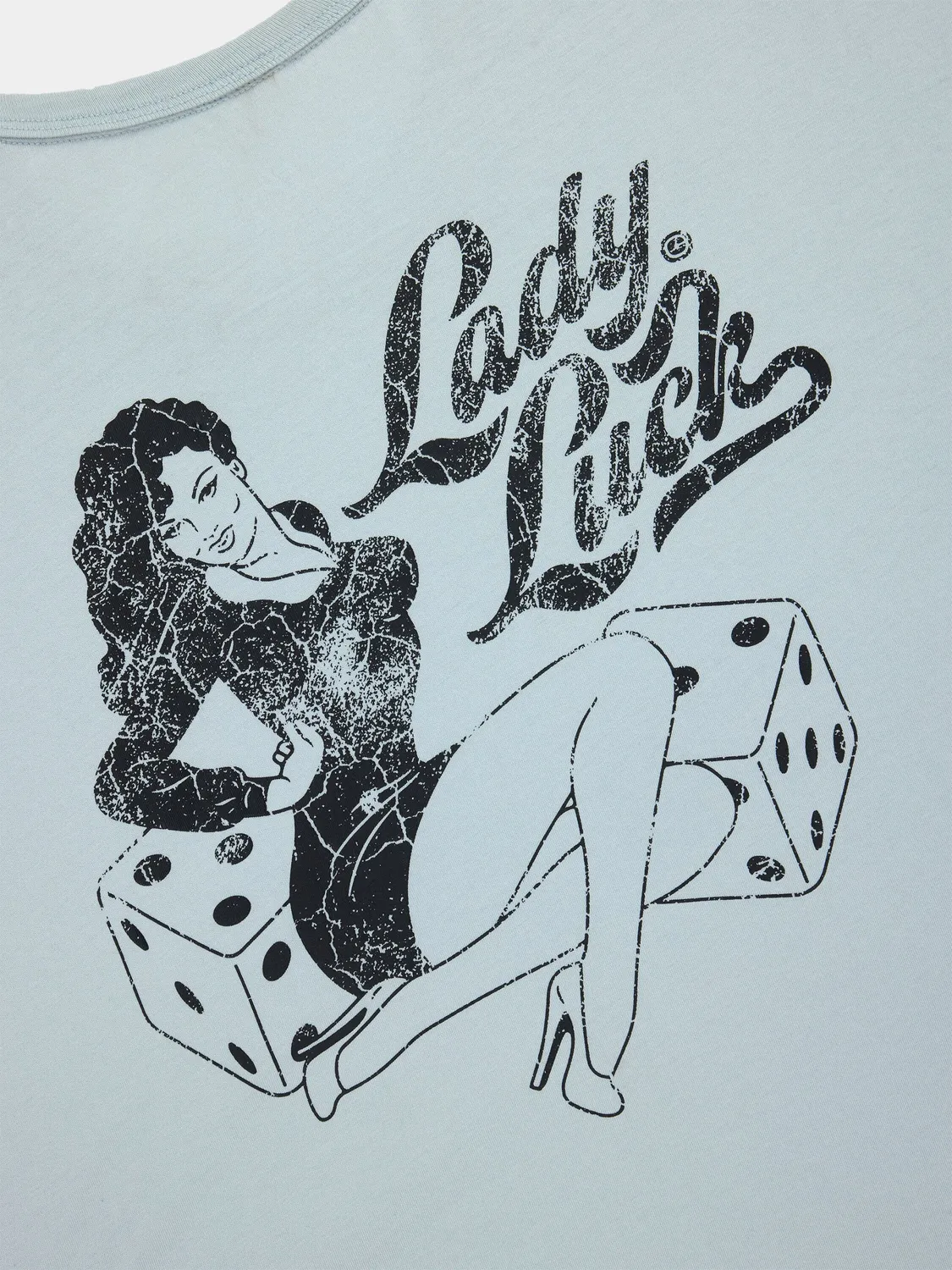 Alpha Industries Lady Luck Tee tricou negru relaxed