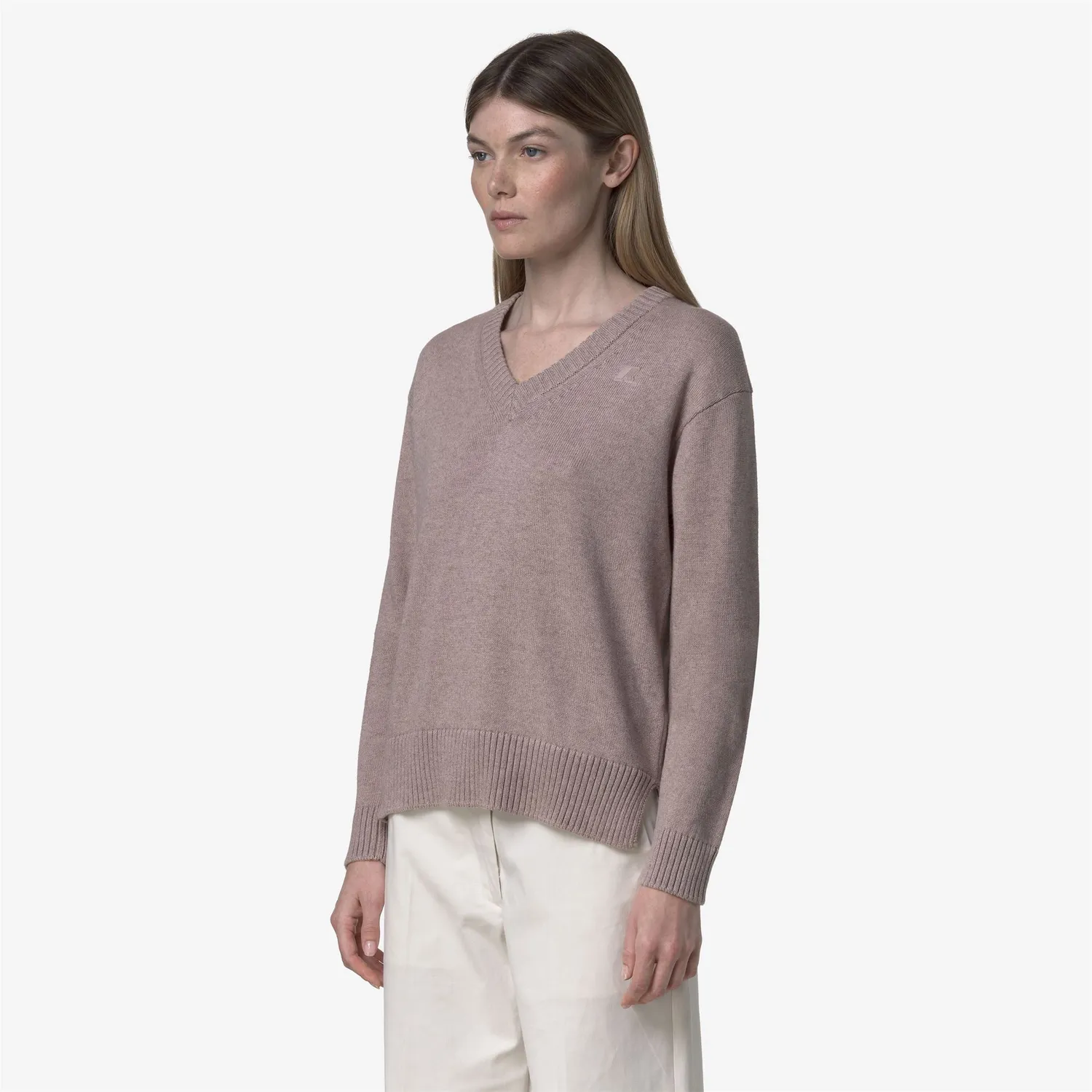 K-Way Adine Cotton Cashmere pulover dama roz