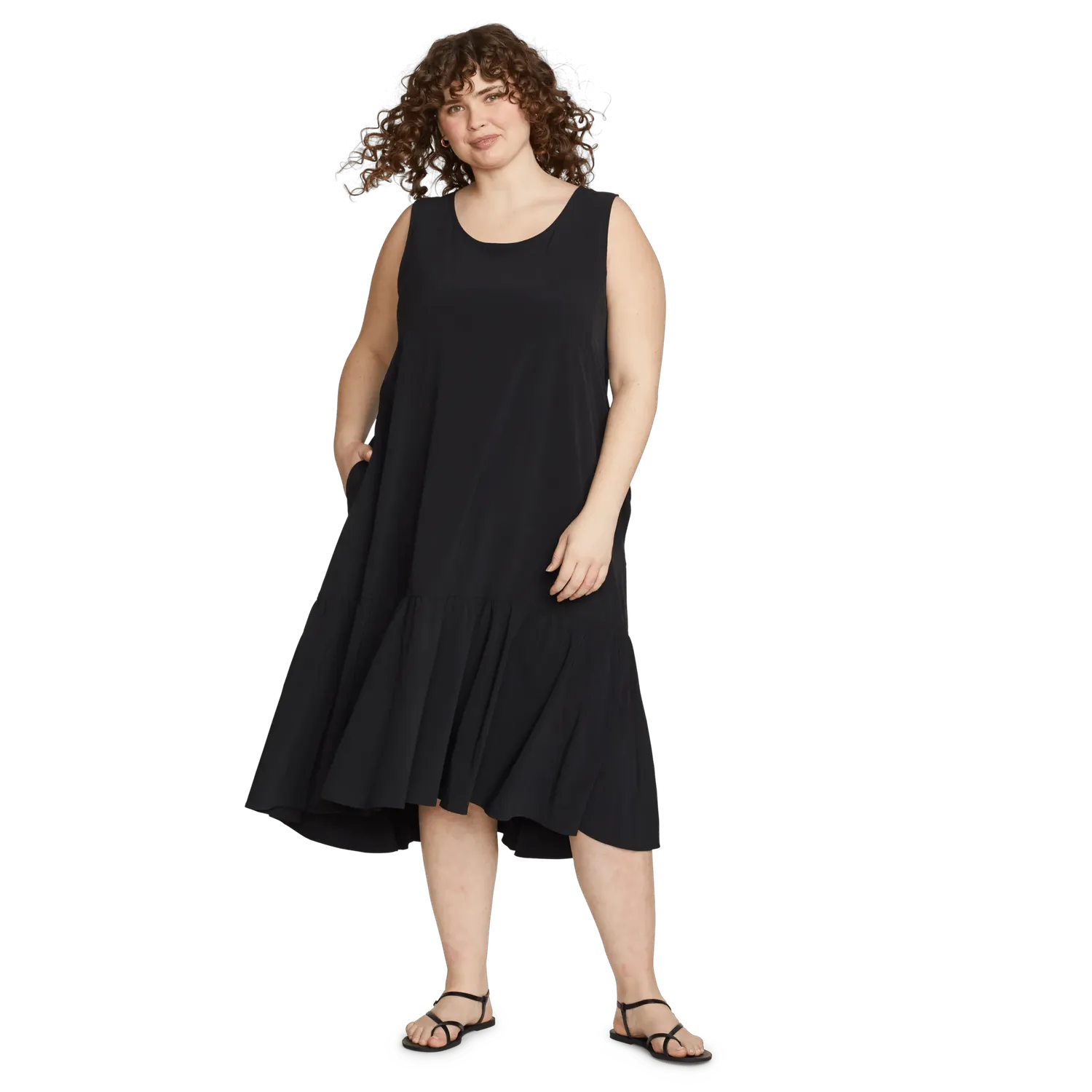Eddie Bauer Departure Midi rochie dama negru usoara