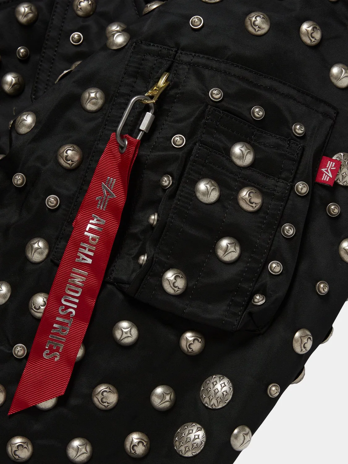 Alpha Industries CWU 45/P Thug Club geaca bomber negru cu tinte
