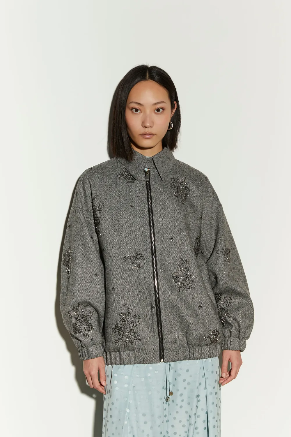 Isabelle Blanche Jacket geaca neagra M lana
