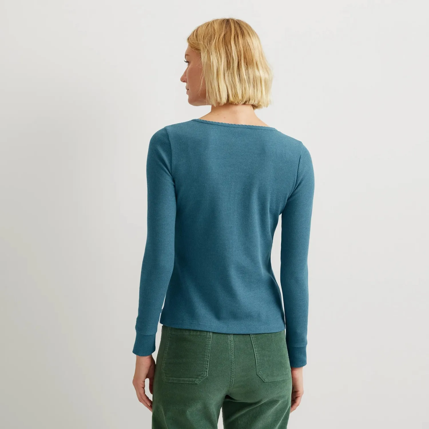 Eddie Bauer Infinity Thermal Henley bluza termica dama crem calduroasa