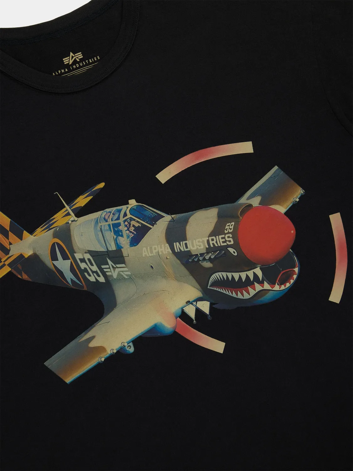 Alpha Industries Tiger Brigade Relaxed tricou negru bumbac