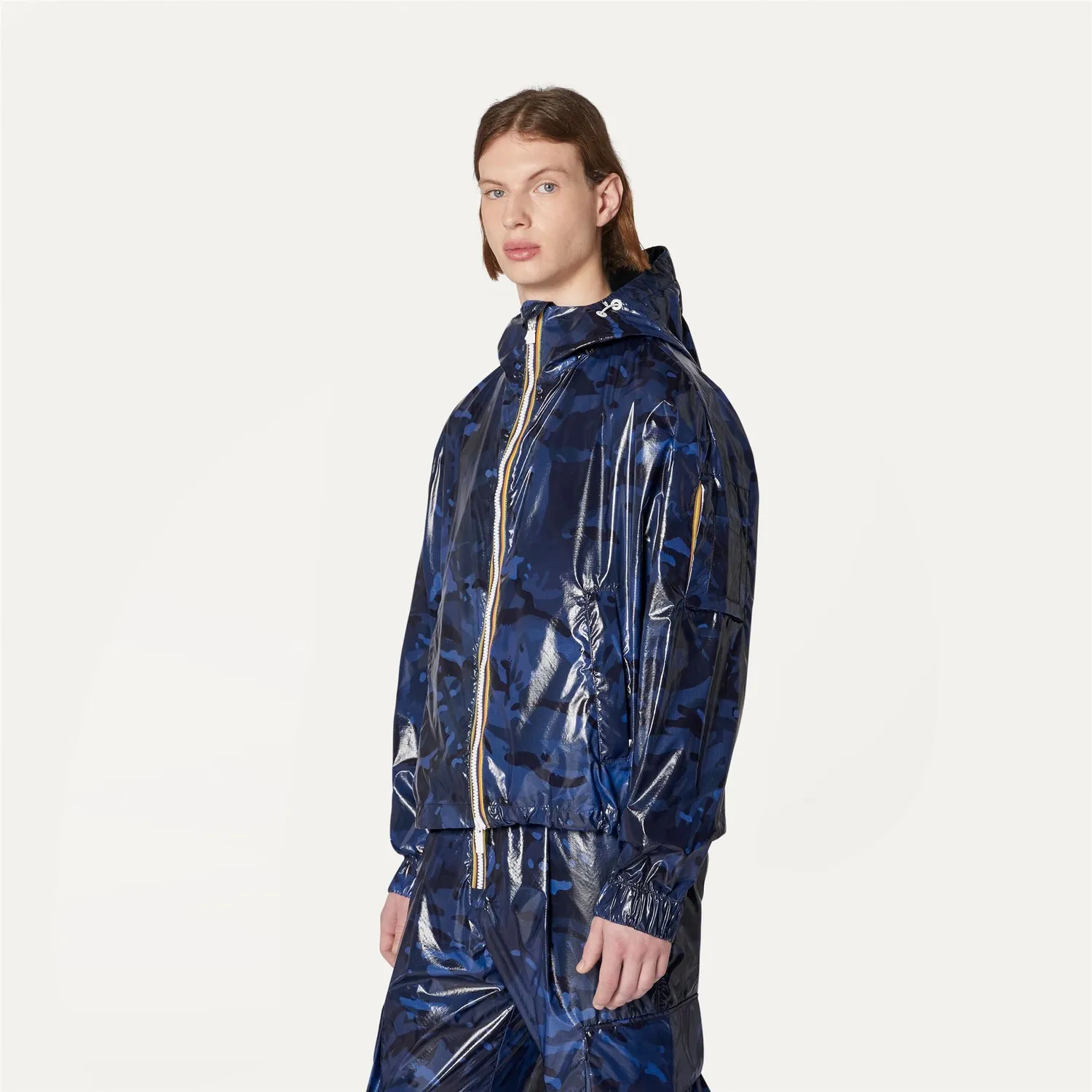 K-Way Claudey K8123KW geaca unisex camuflaj albastru
