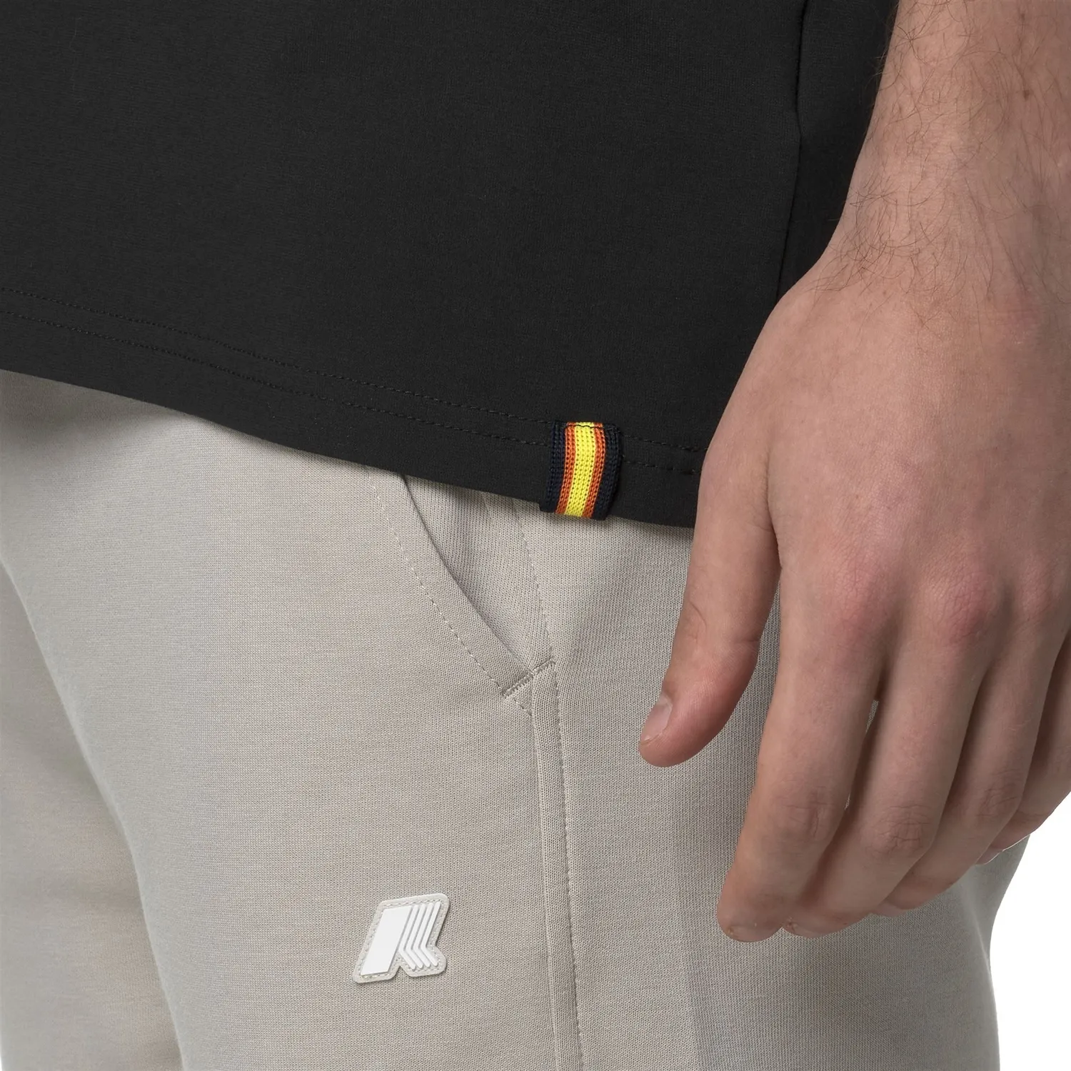 K-Way Fantome Ice Cotton tricou barbati negru bumbac